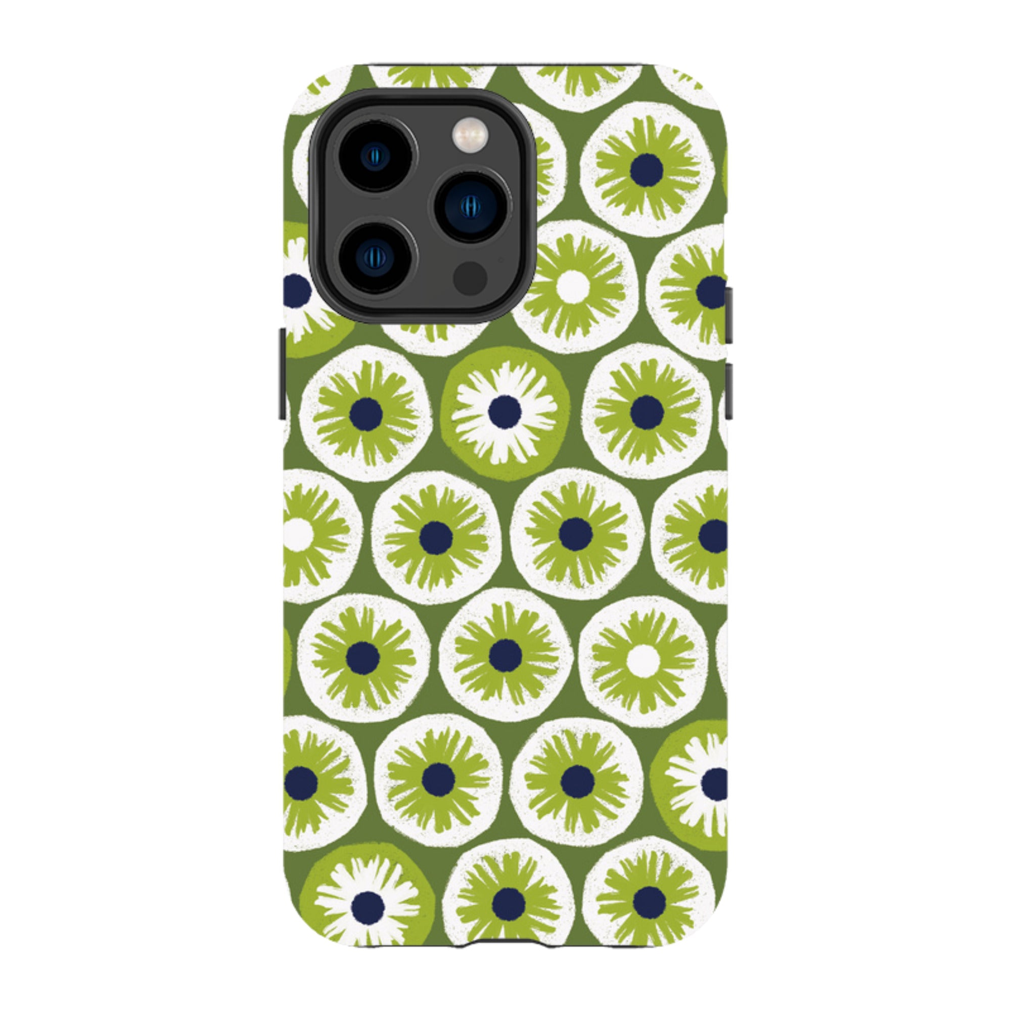 iPhone Tough Case - Penny Flowers Green By Ali Brookes