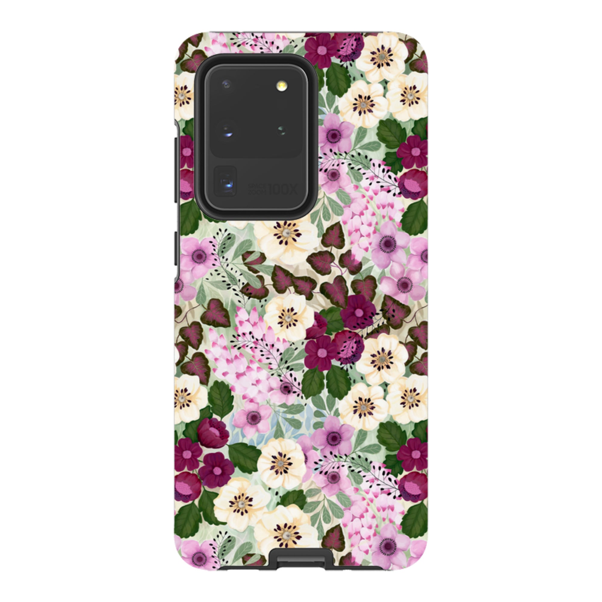 Samsung Tough Case - Purple Flowers By Bex Parkin