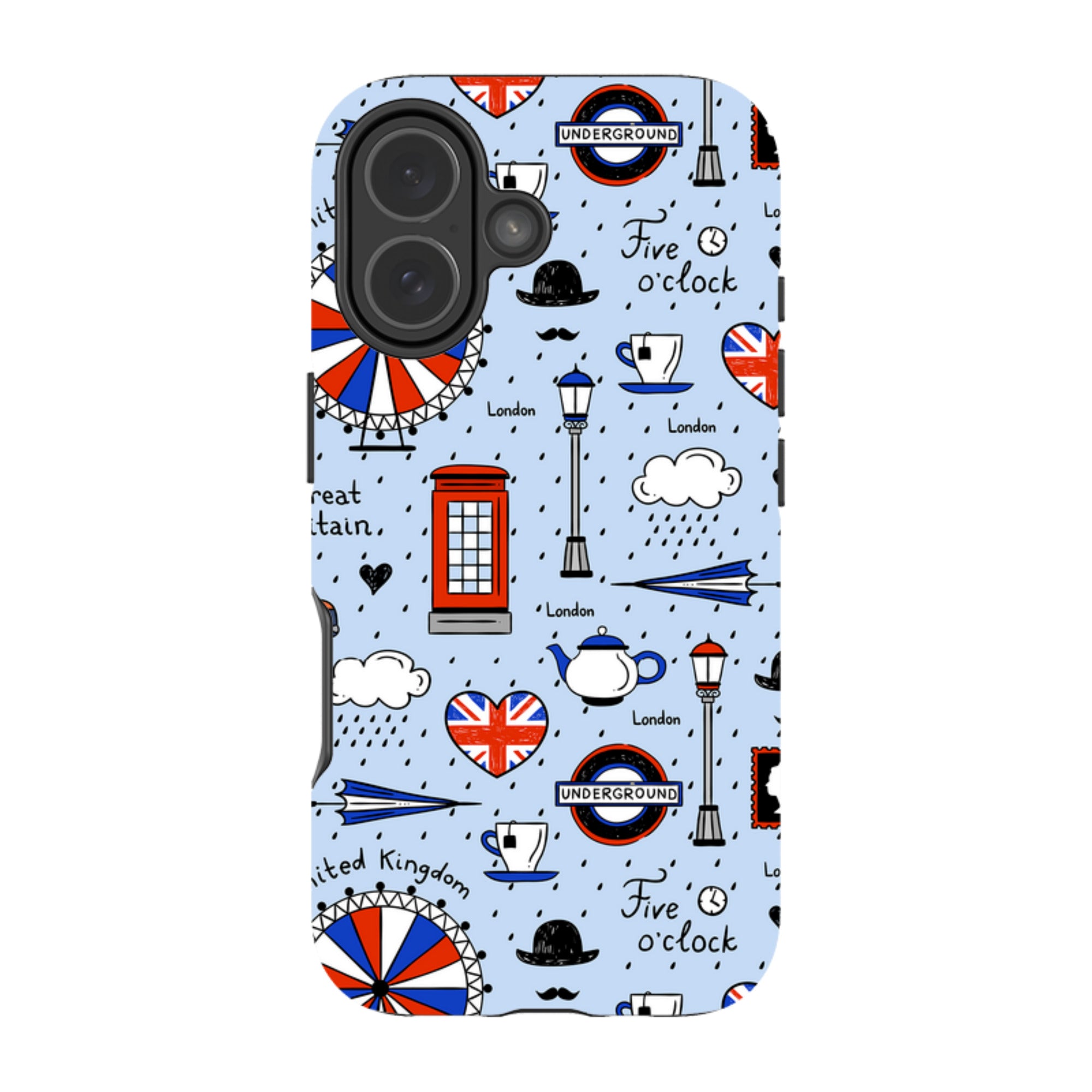 iPhone Tough Case - Blue London