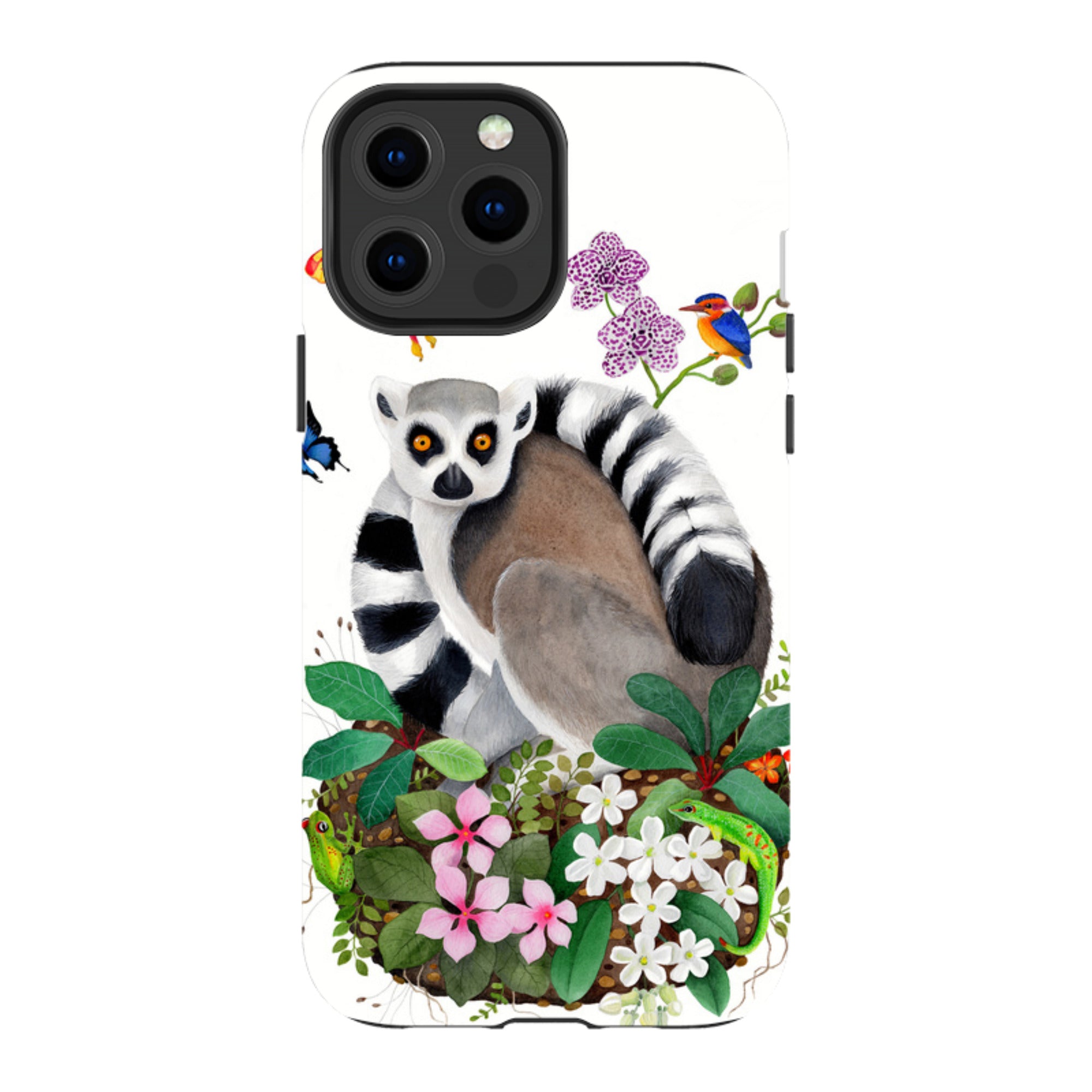 iPhone Tough Case - Madagascar Lemur By Bex Parkin