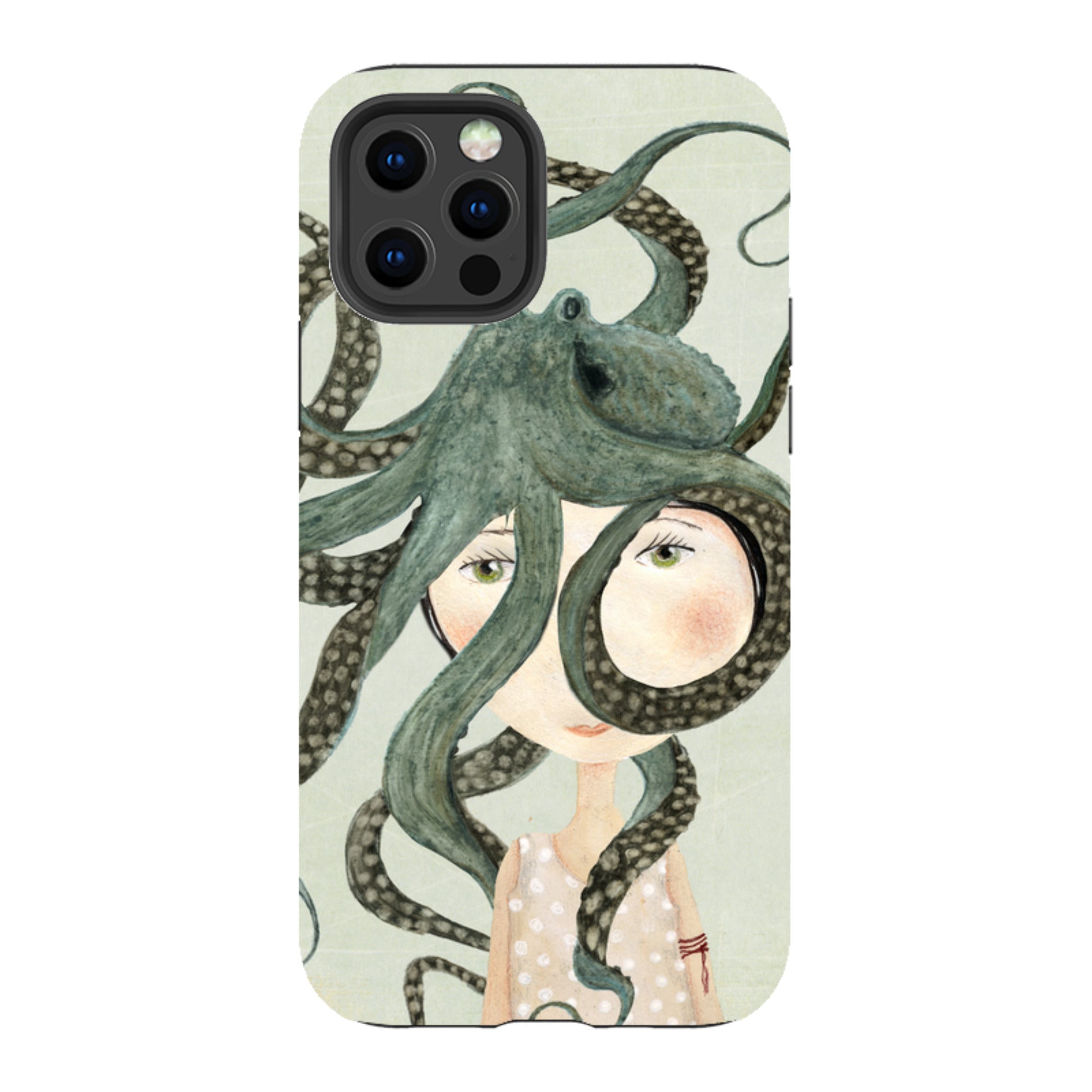 iPhone Tough Case - Octopus Girl By Katherine Quinn