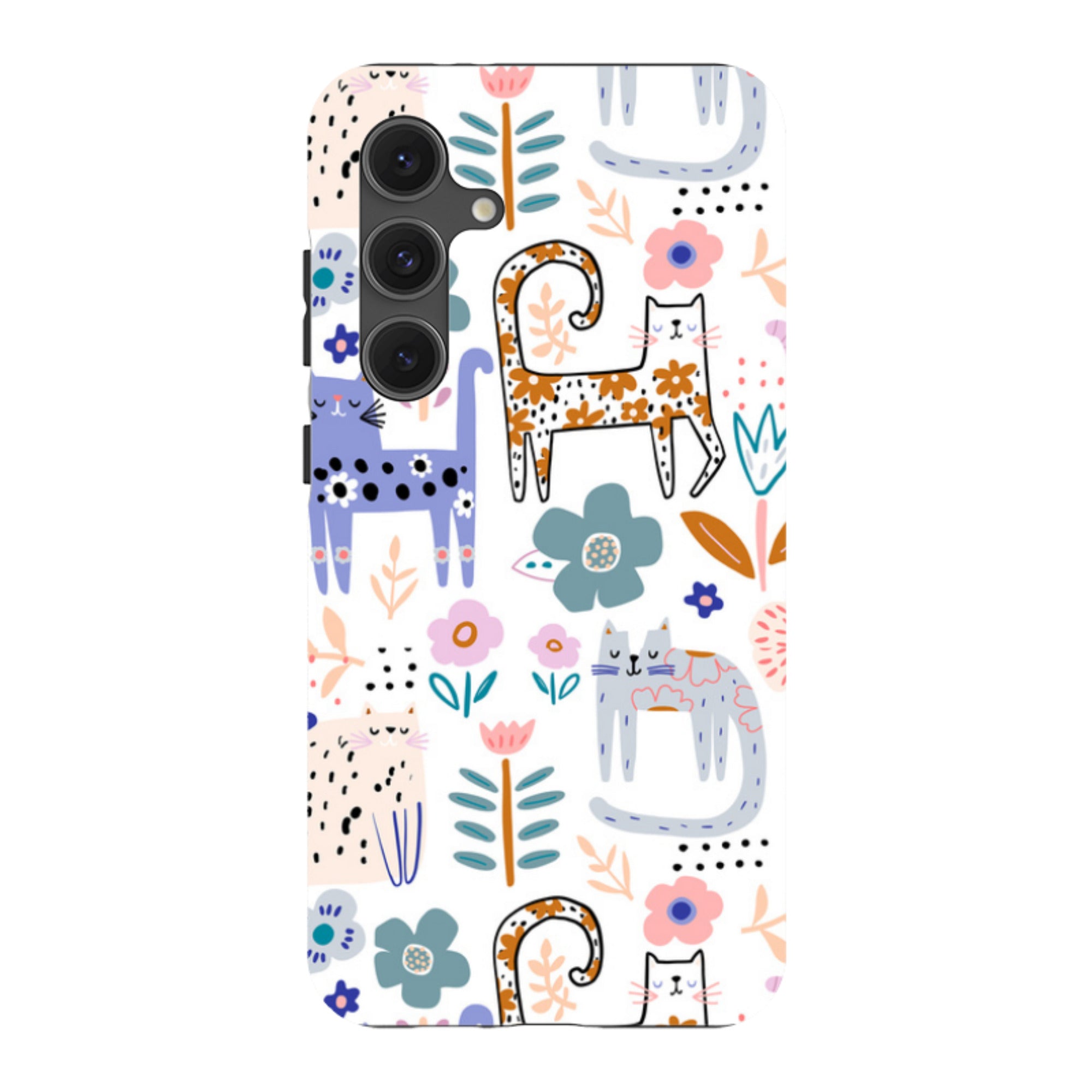 Samsung Tough Case - Floral Cats