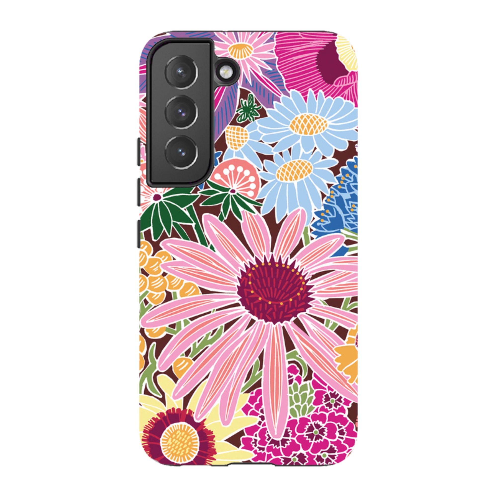 Samsung Tough Case - Jigsaw Floral 1 By kate Heiss