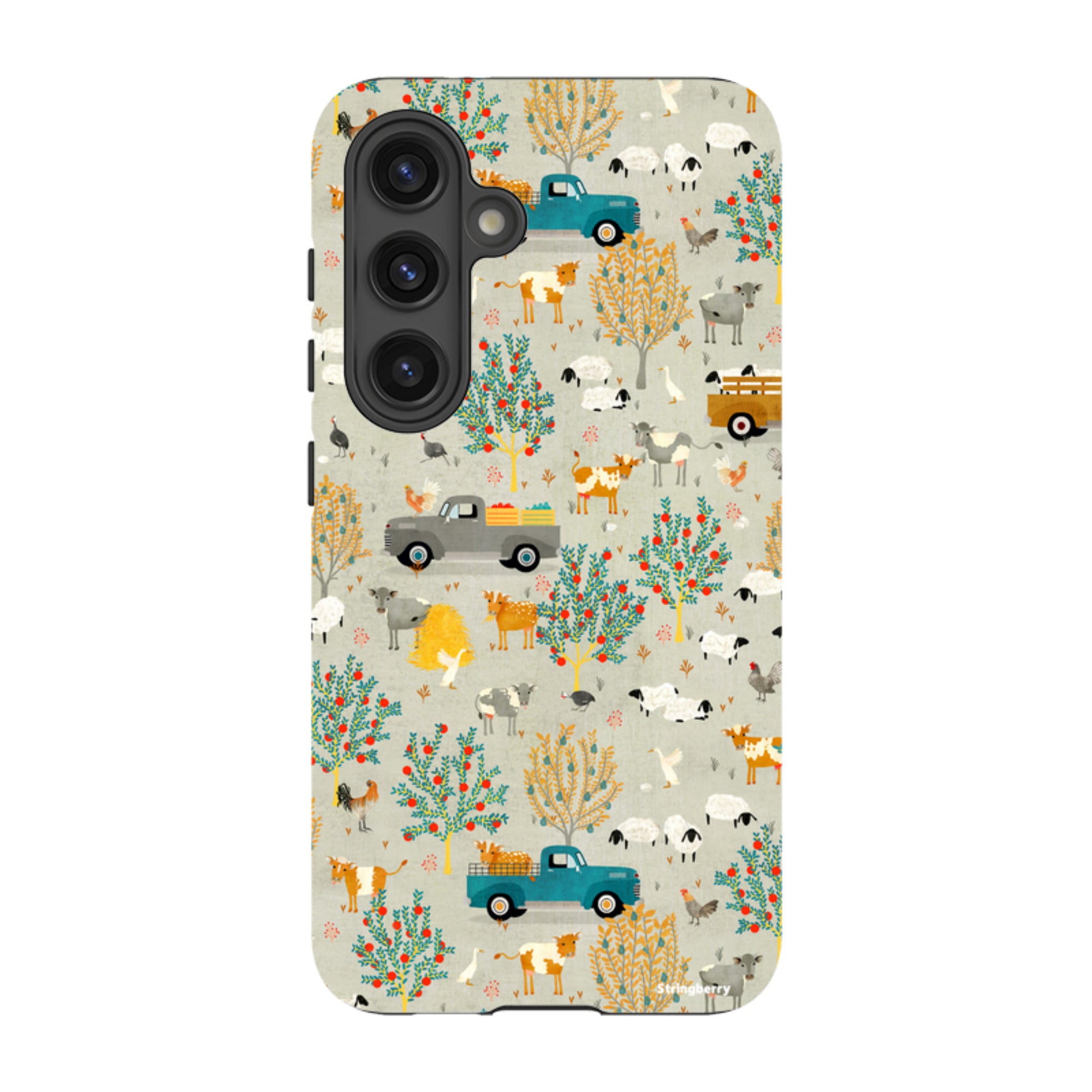 Samsung Tough Case - Farm Life Grey By Katherine Quinn