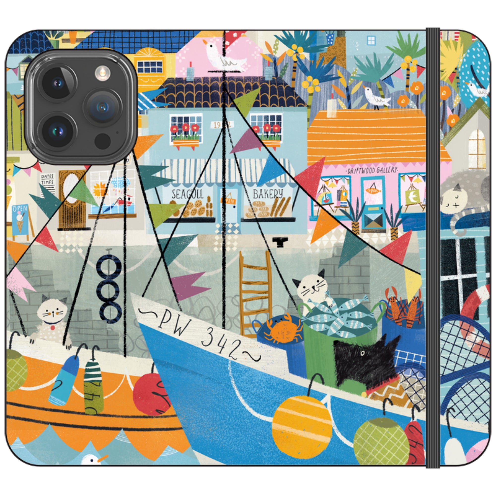 Night Harbour Wallet Case By Ali Brookes