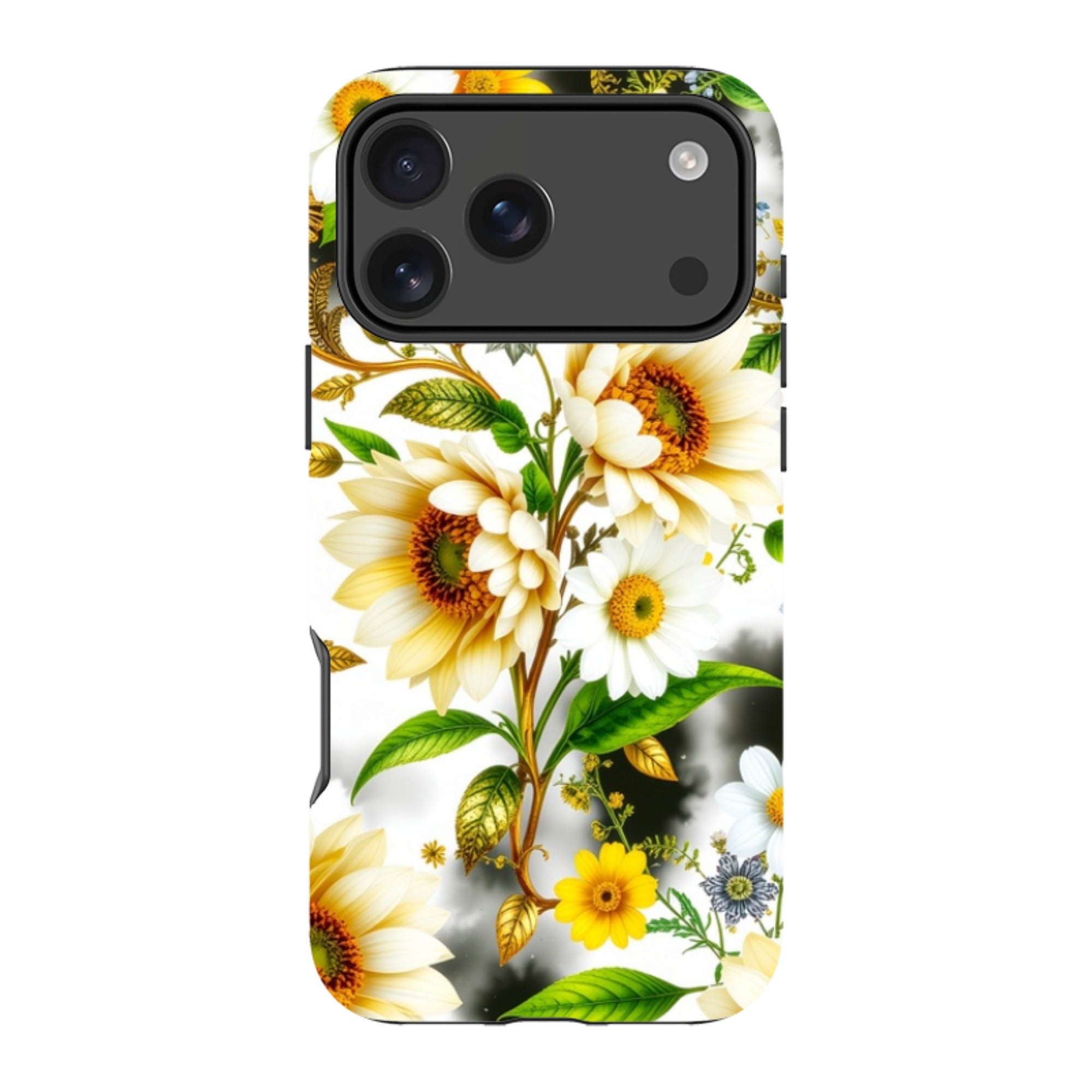 iPhone Case - Gold Flowers