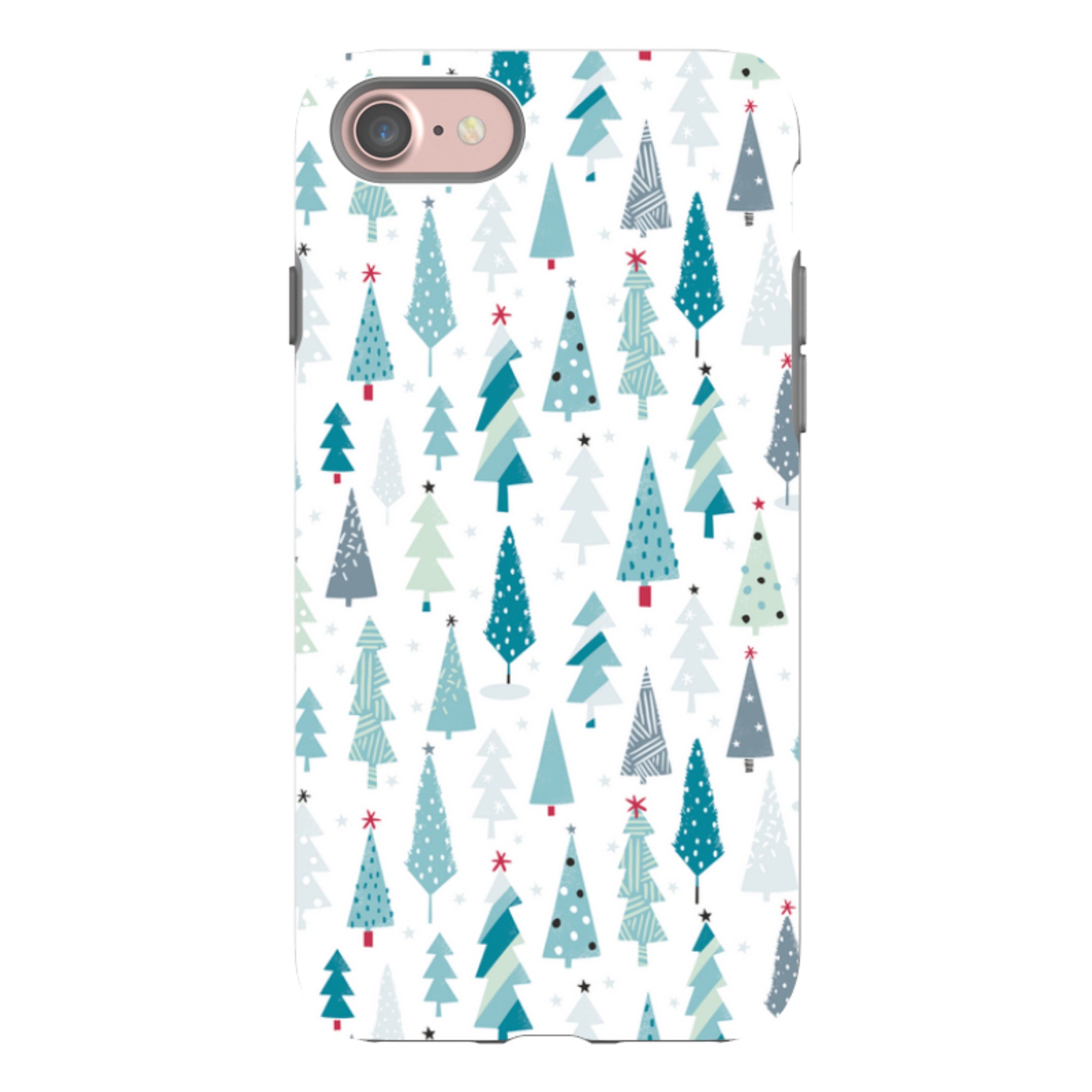iPhone Tough Case - Little Xmas Trees By Ali Brookes