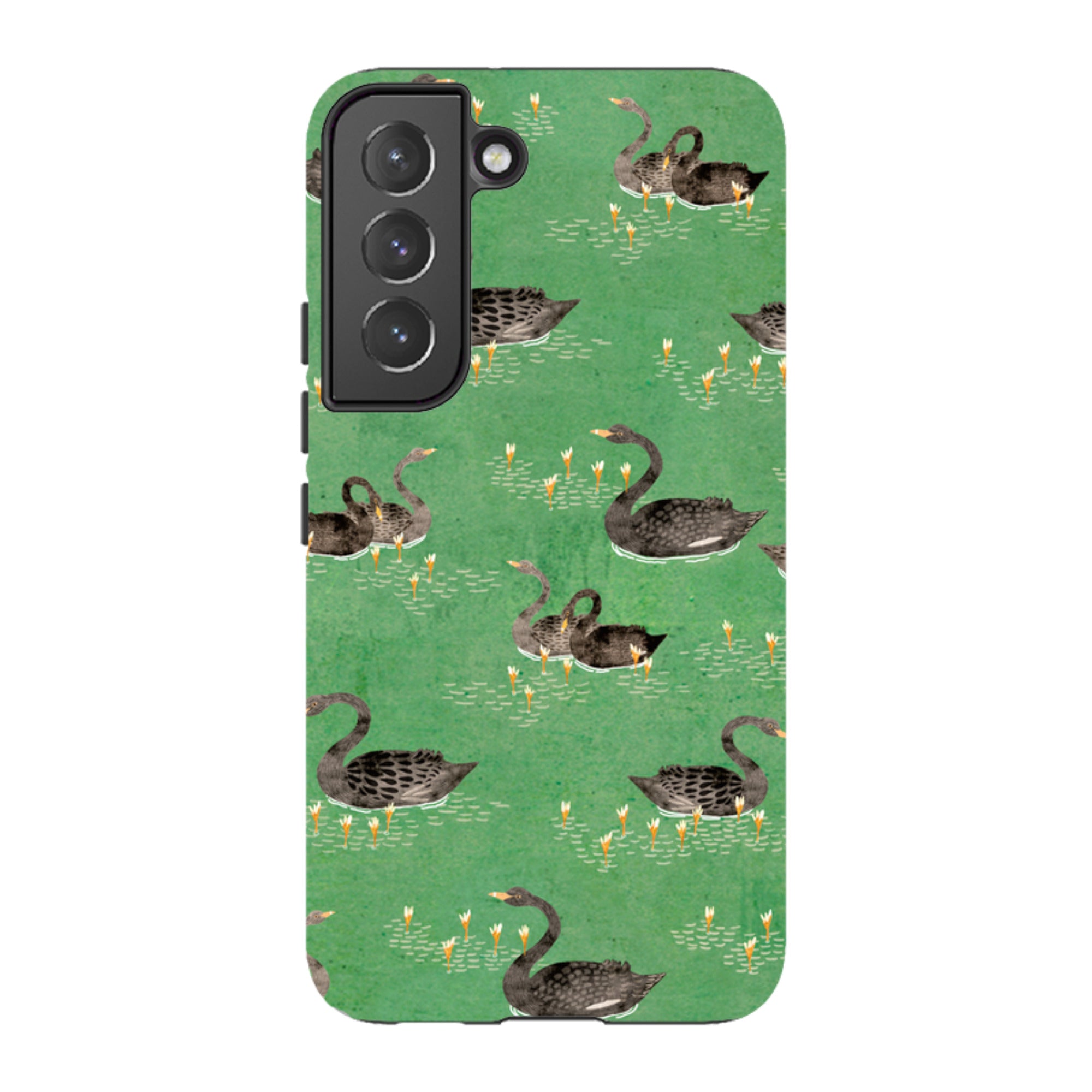 Samsung Tough Case - Swans Green By Katherine Quinn