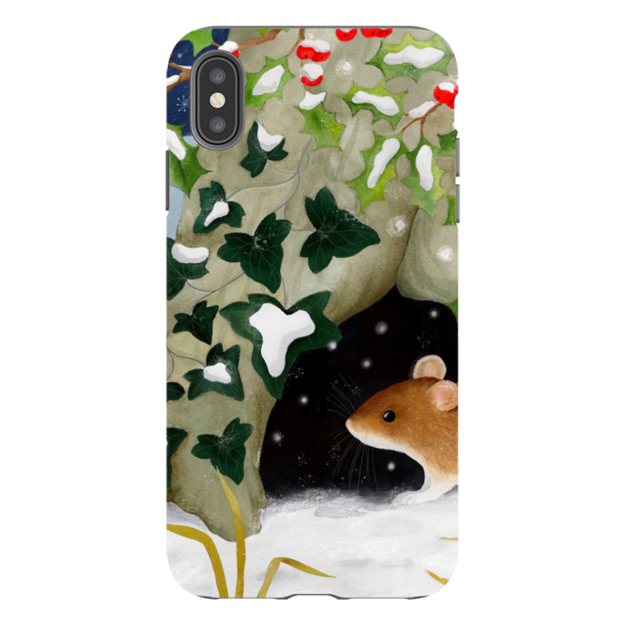 iPhone Tough Case - Winter Mouse By Bex Parkin