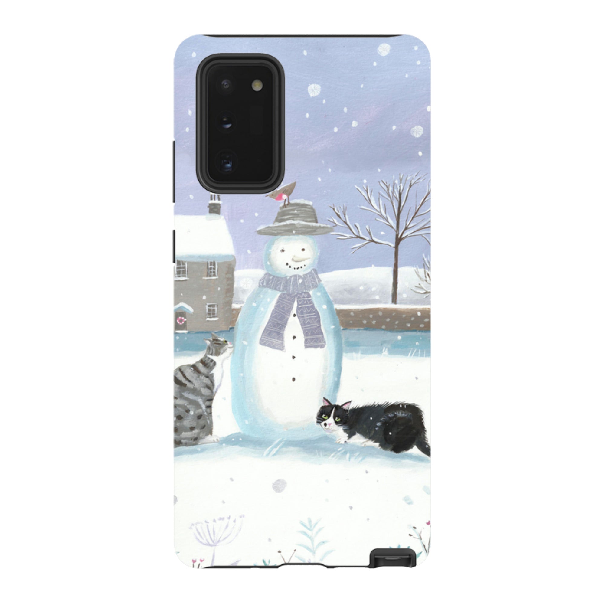 Samsung Tough Case - Snowman And Cats By Mary Stubberfield