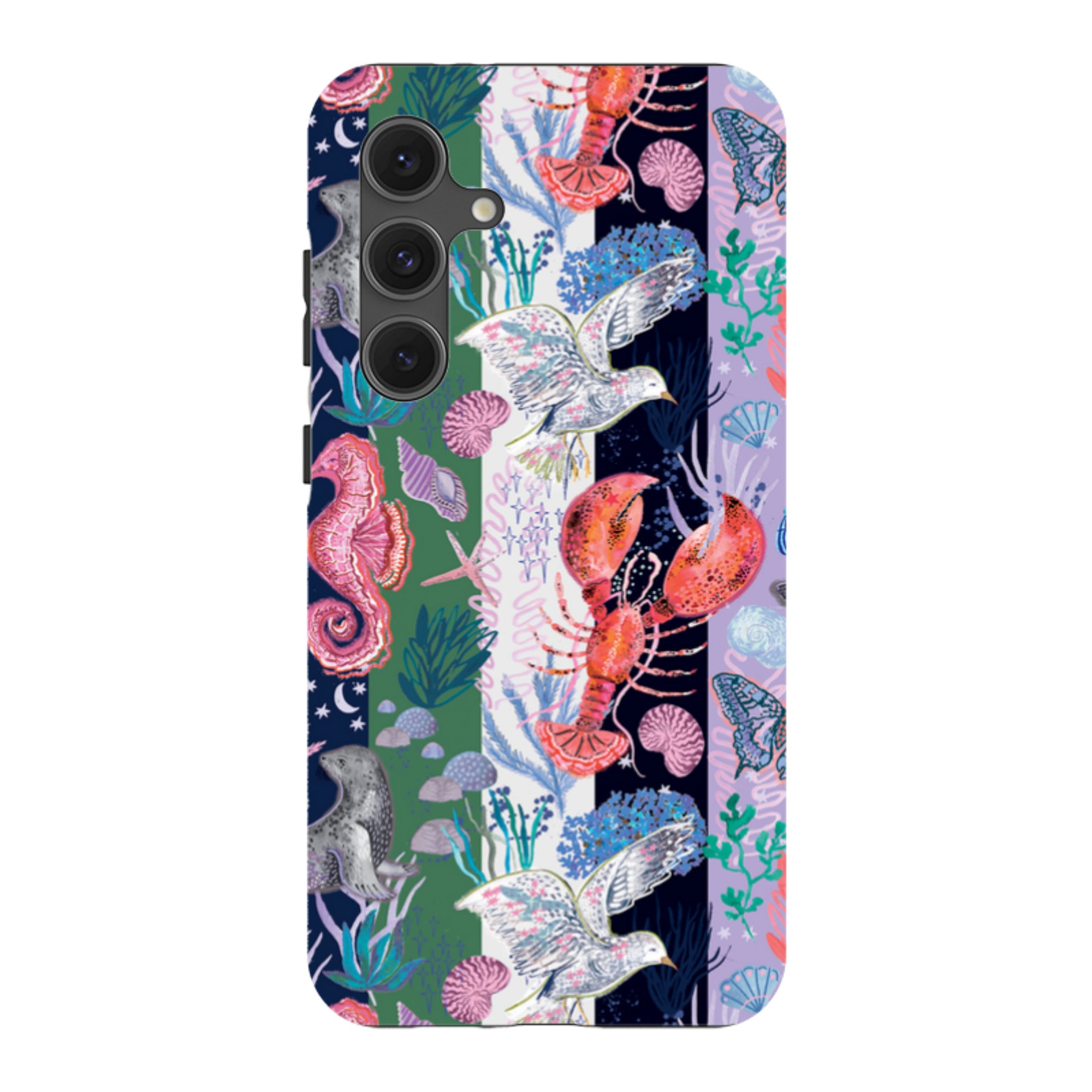 Samsung Tough  Case - Coastal Calling Stripe I By Emma Frances Grant