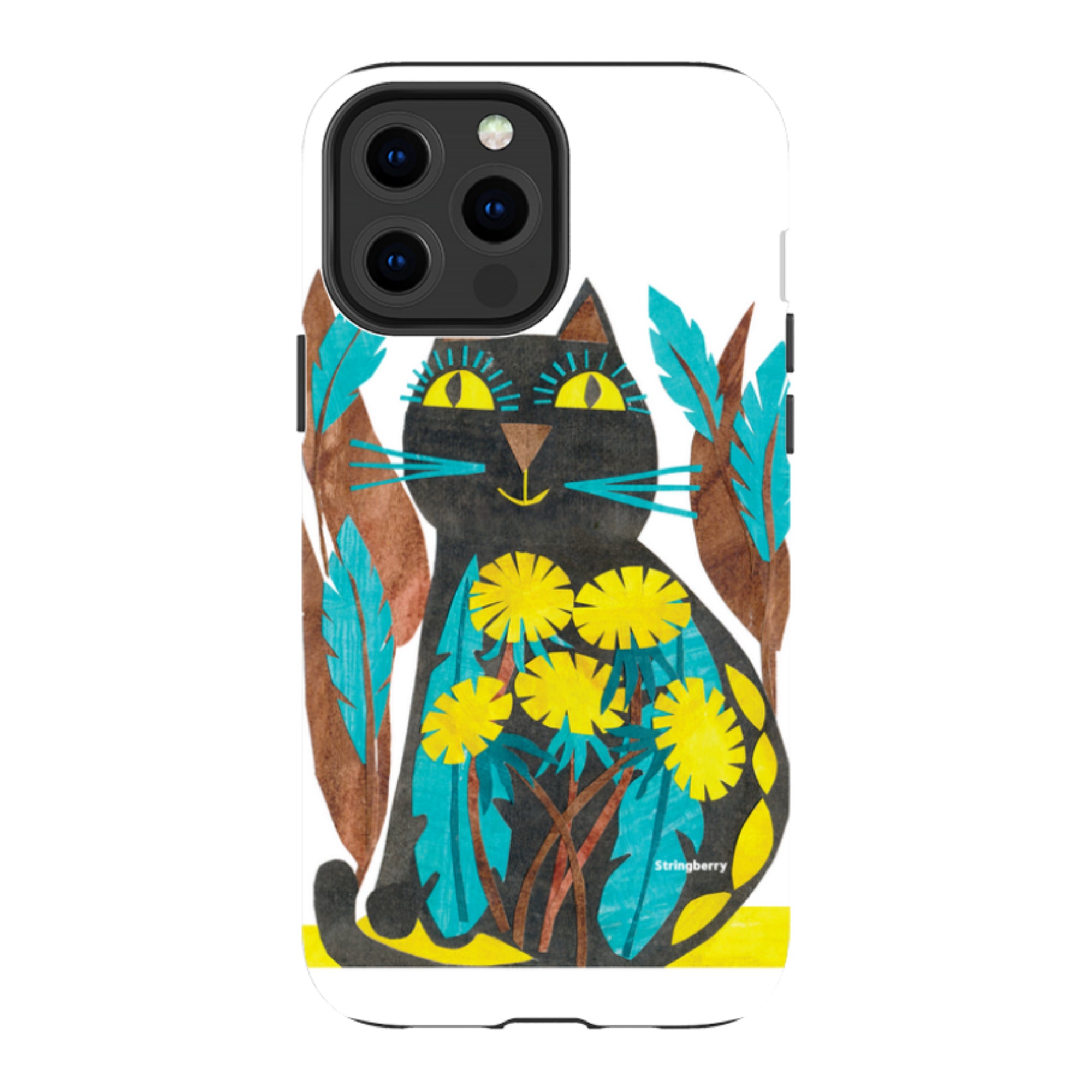 iPhone Tough Case - Folk Cat By Tracey English