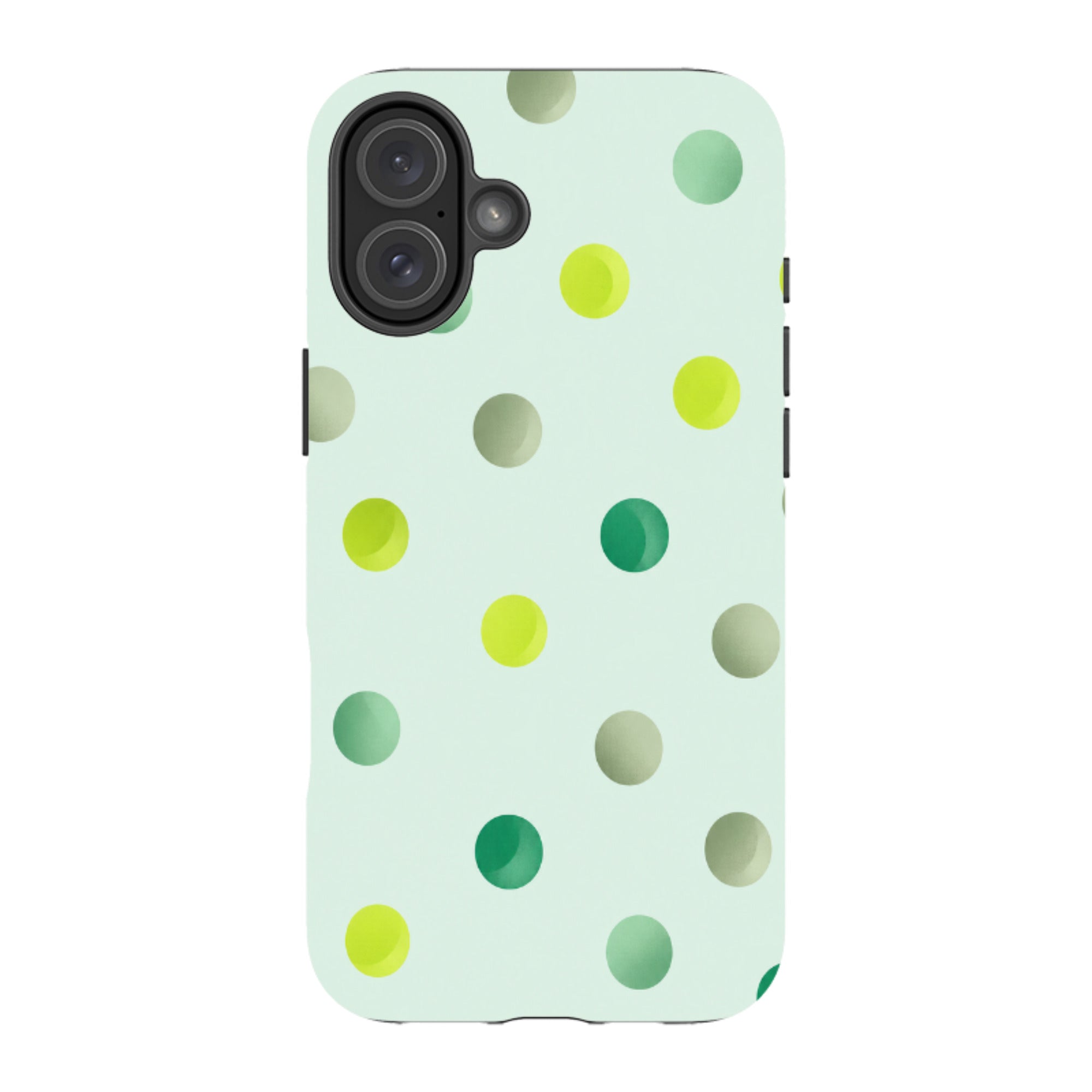 iPhone Tough Case - Mint Polka Dot