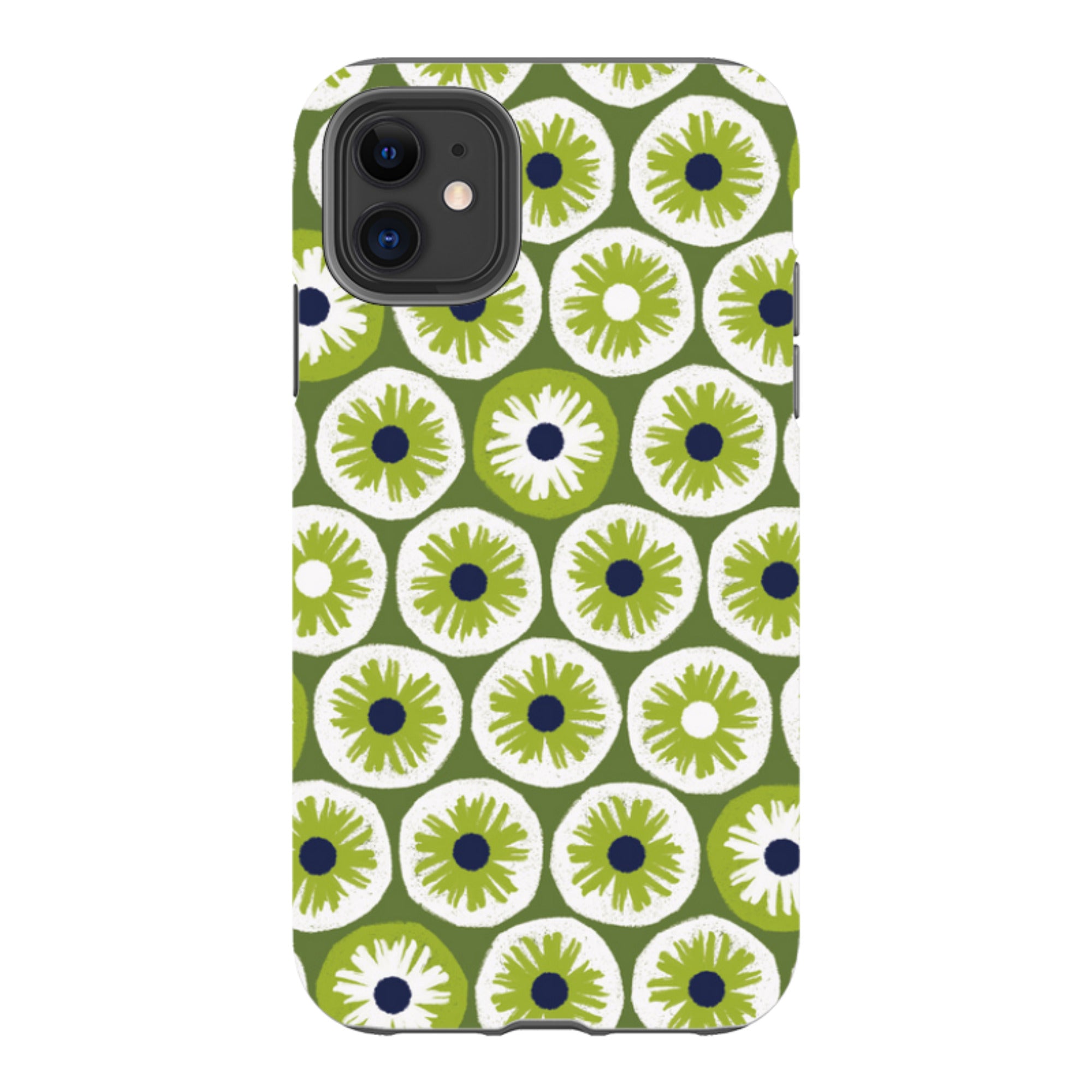 iPhone Tough Case - Penny Flowers Green By Ali Brookes