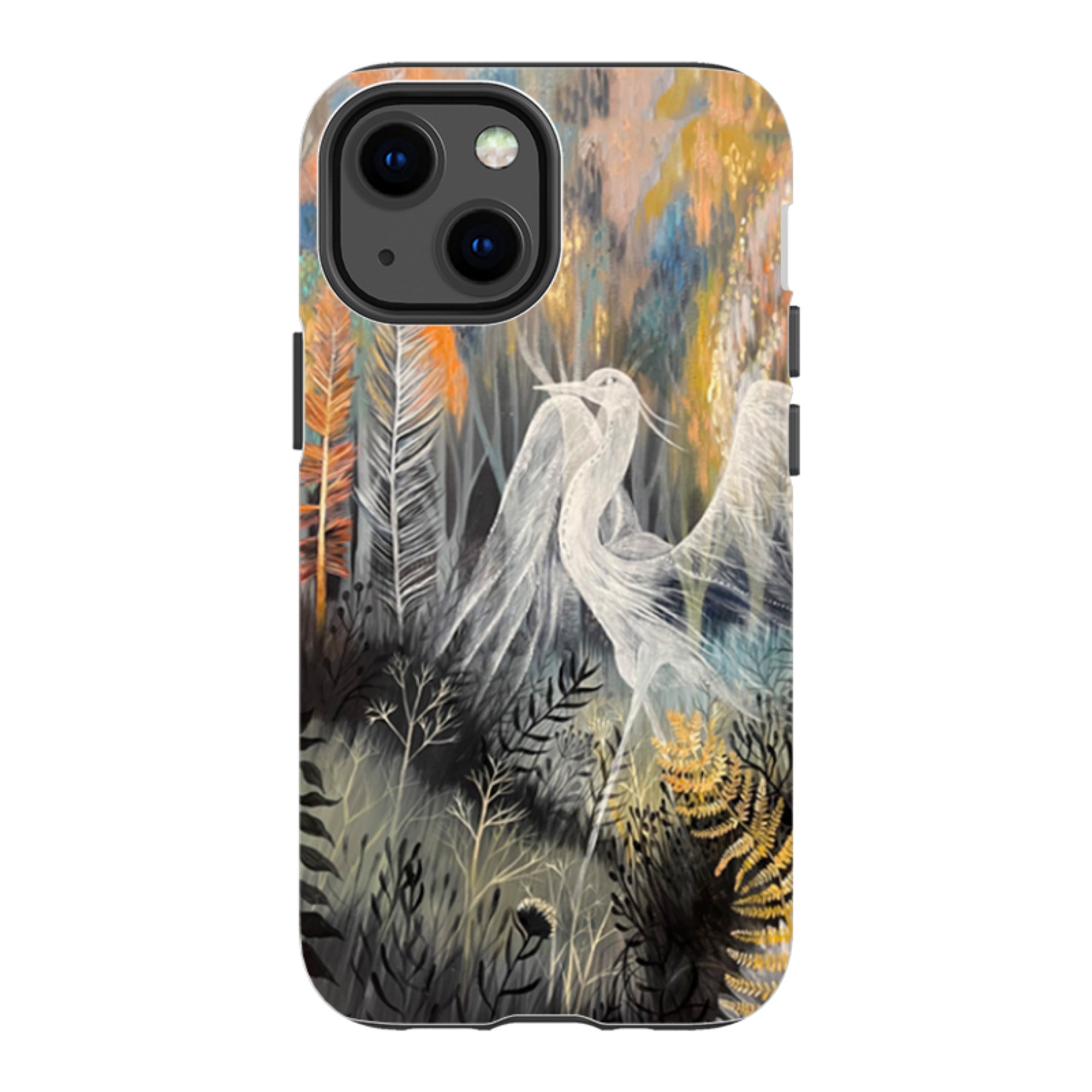 iPhone Tough Case - Ghost Heron By Mia Underwood