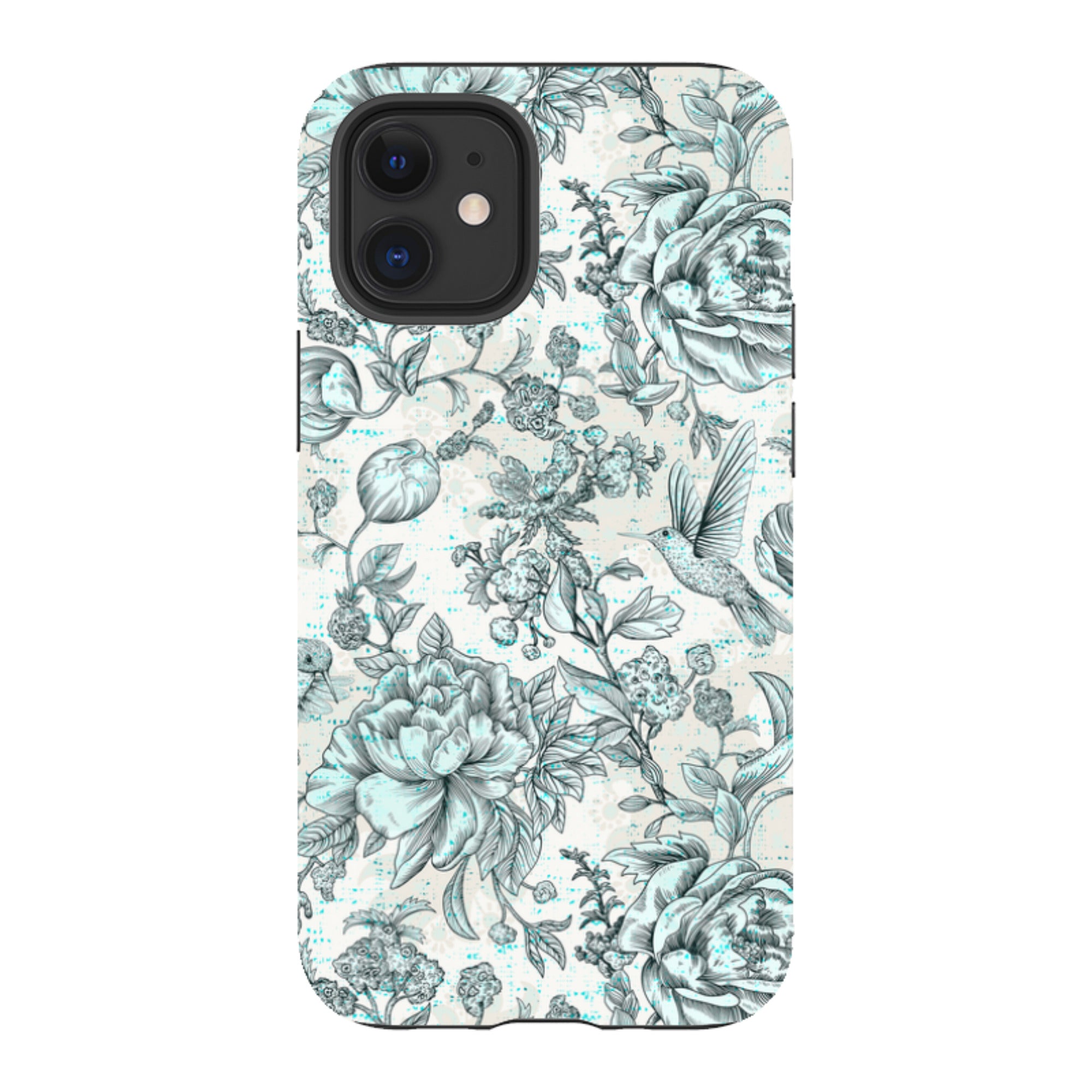 iPhone Tough Case - Blue Peonies