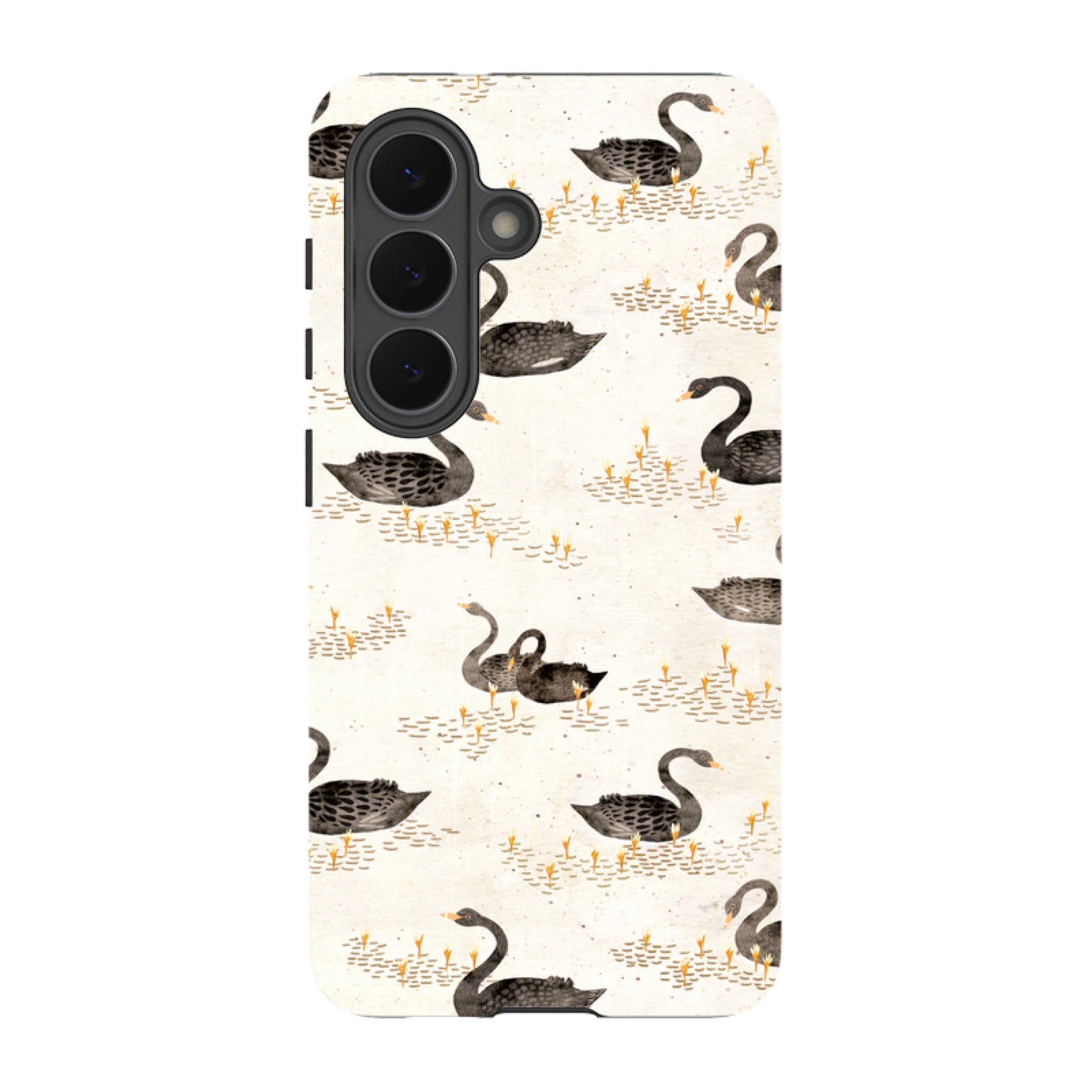 Samsung Tough Case - Swans Cream By Katherine Quinn