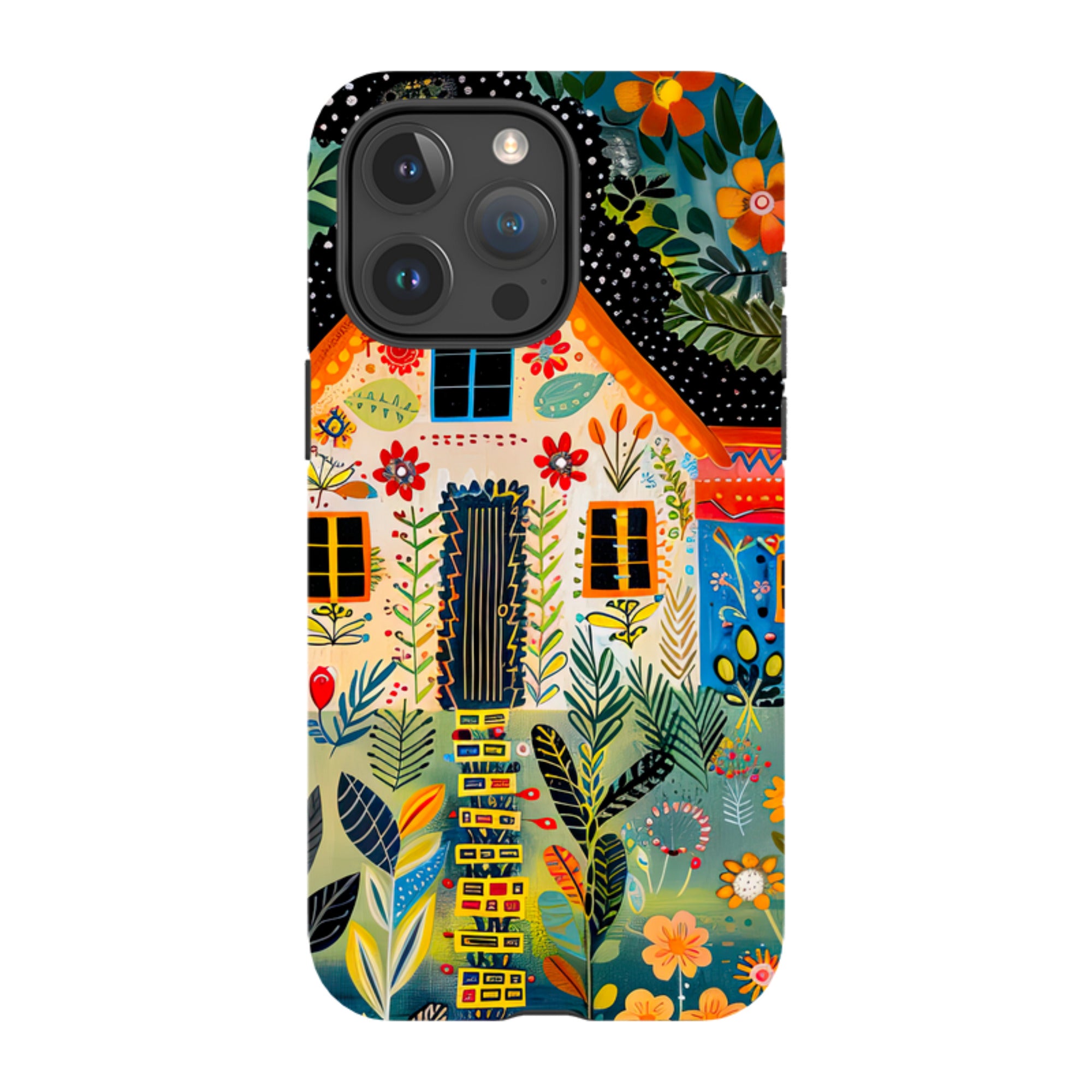 iPhone Case - Folk Art House II