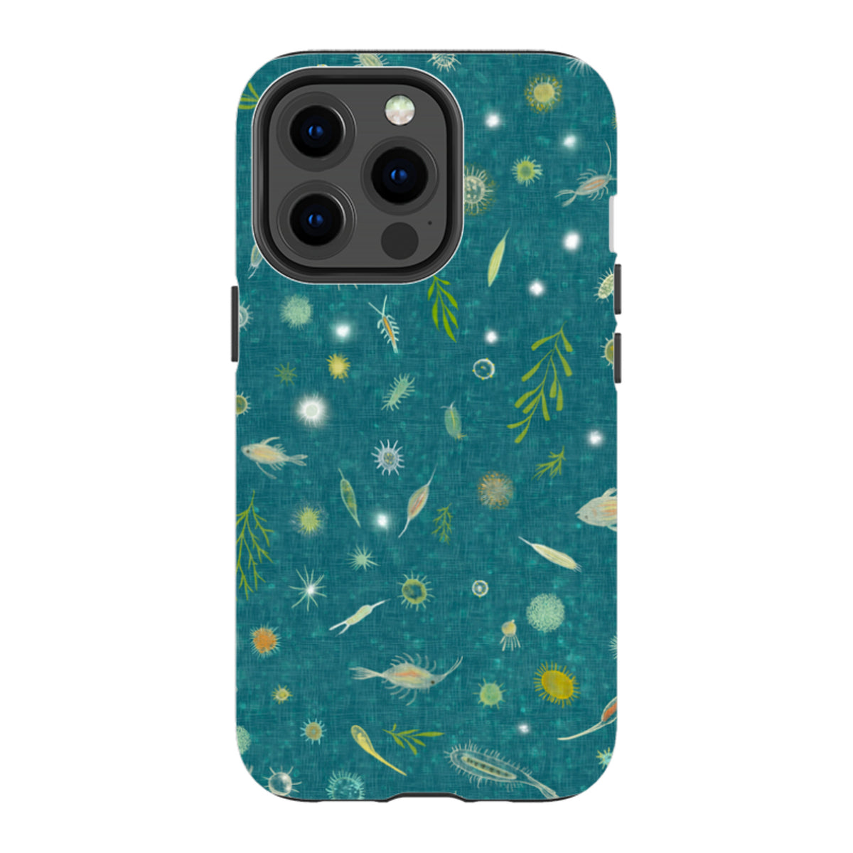iPhone Tough Case - Plankton Light - Steel Blue By Katherine Quinn