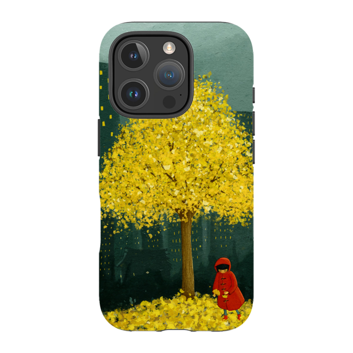 iPhone Tough Case - Gingko Tree By Maja Lindberg