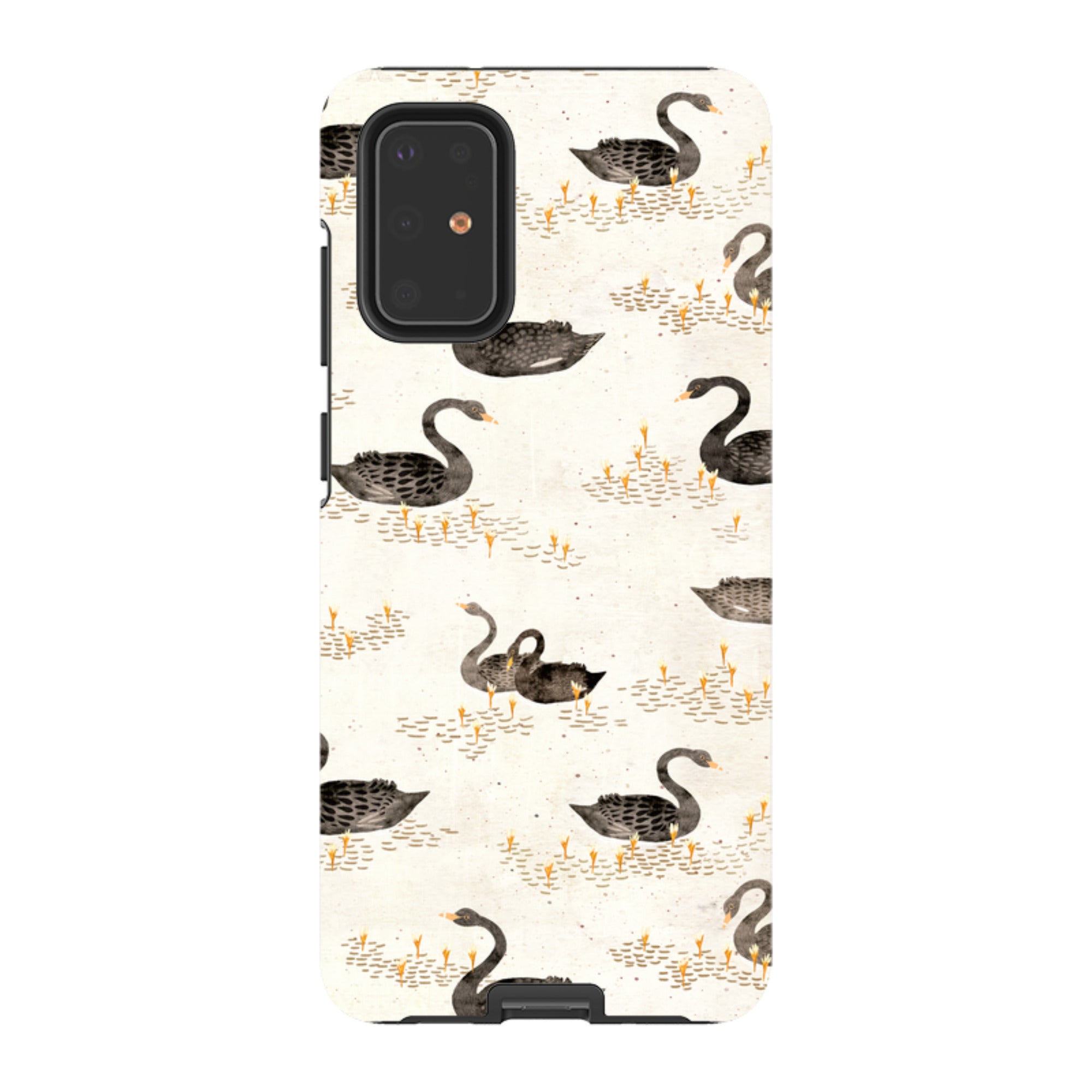Samsung Tough Case - Swans Cream By Katherine Quinn