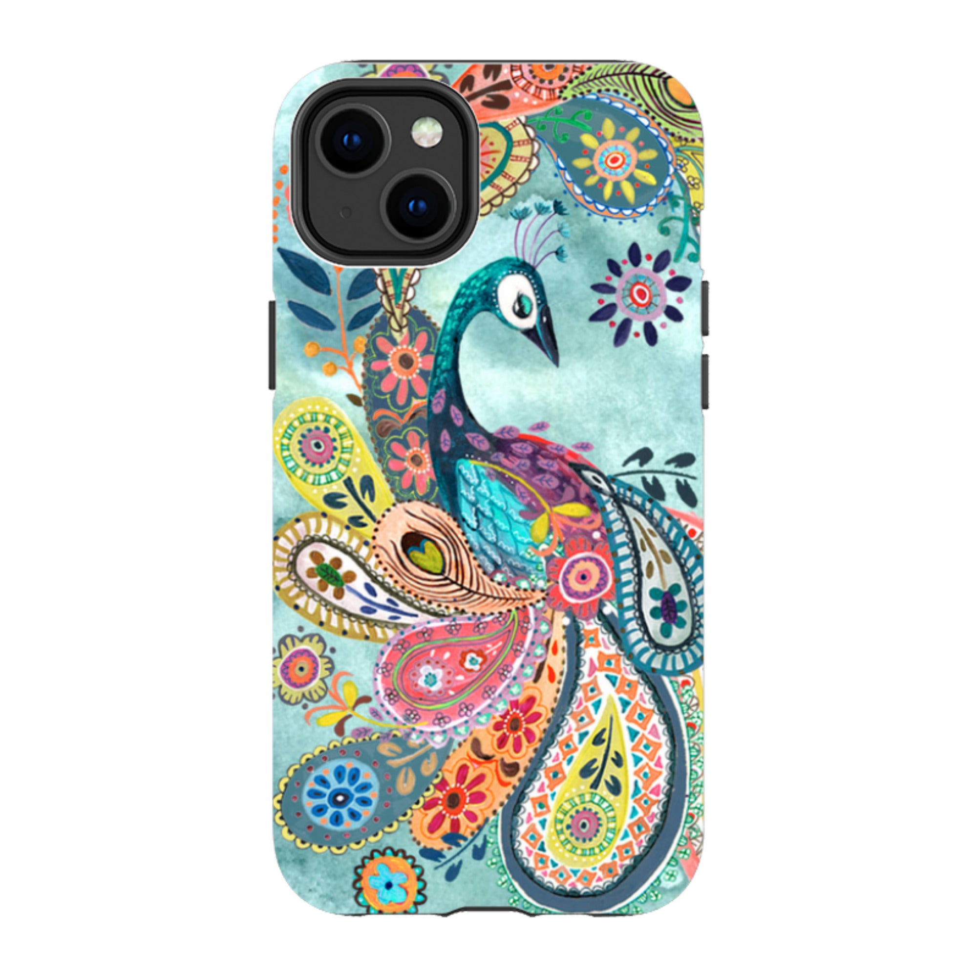 iPhone Tough Case - Peacock Dreams By Caroline Bonne Muller