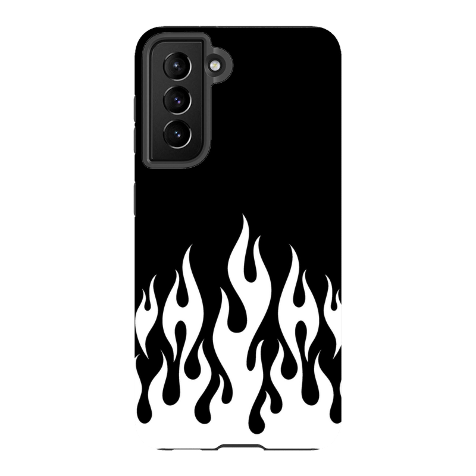 Samsung Tough Case - White Flames