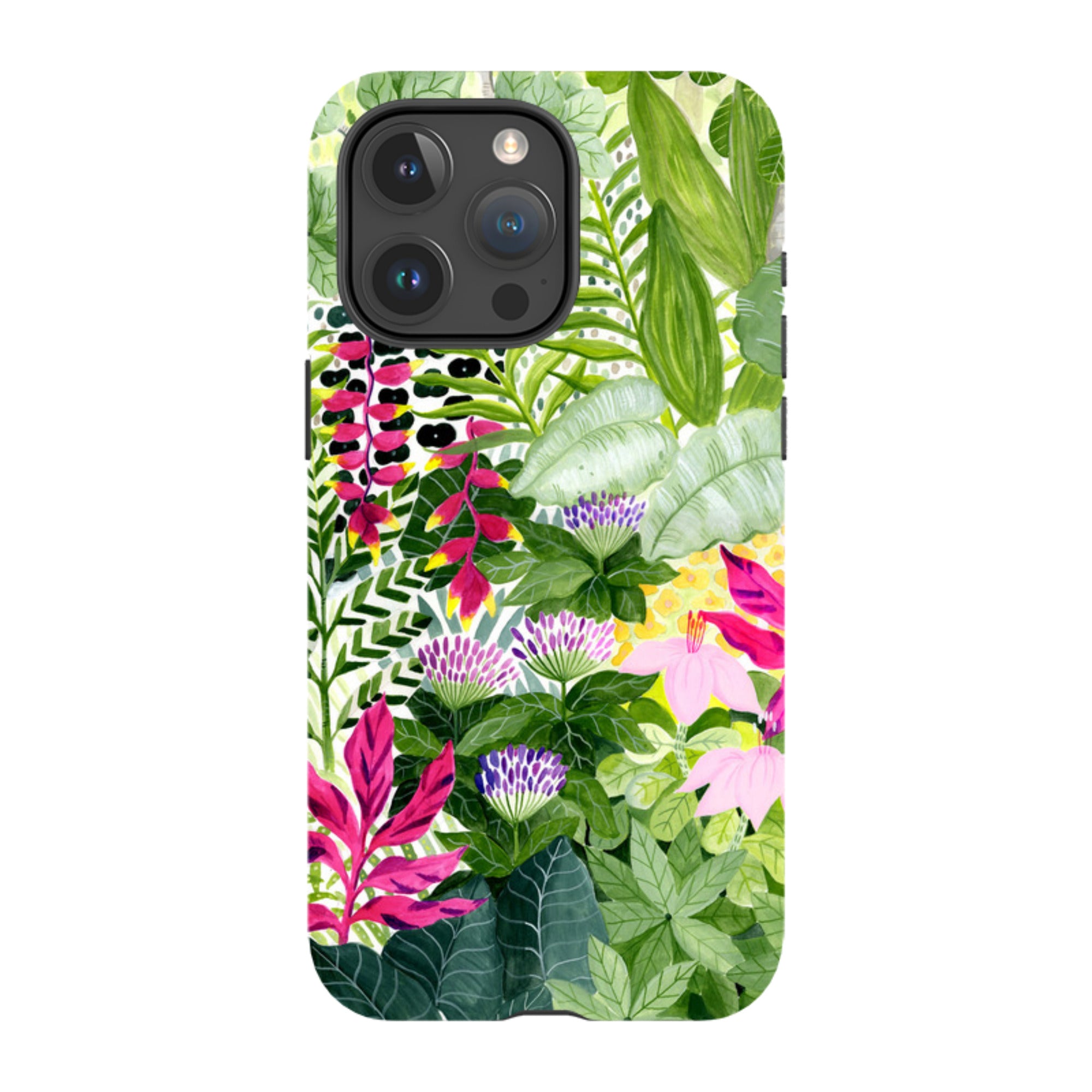 iPhone Tough Case - Pink Botanical By Bex Parkin