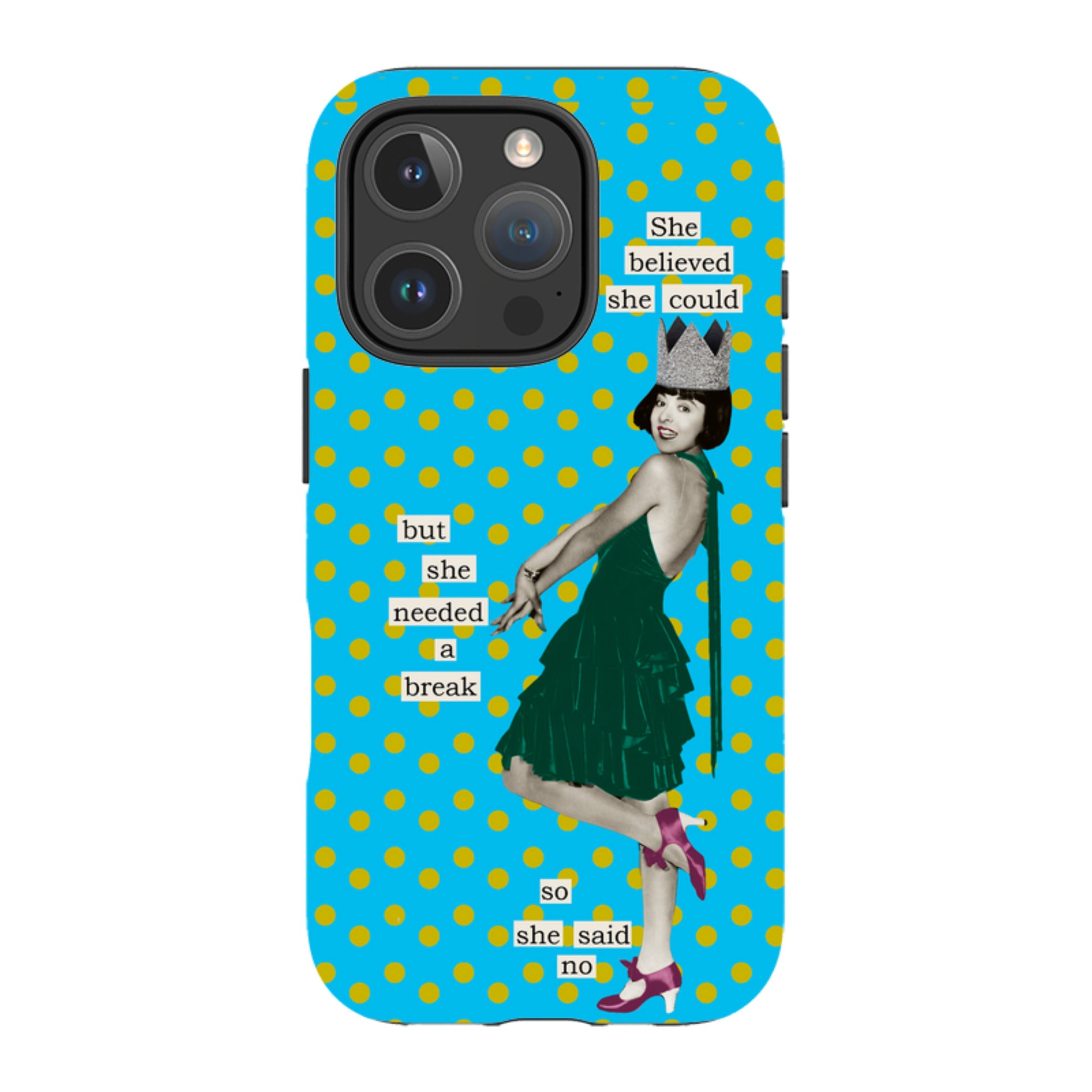 iPhone Tough Case - She Believed She Could By Clare Jordan