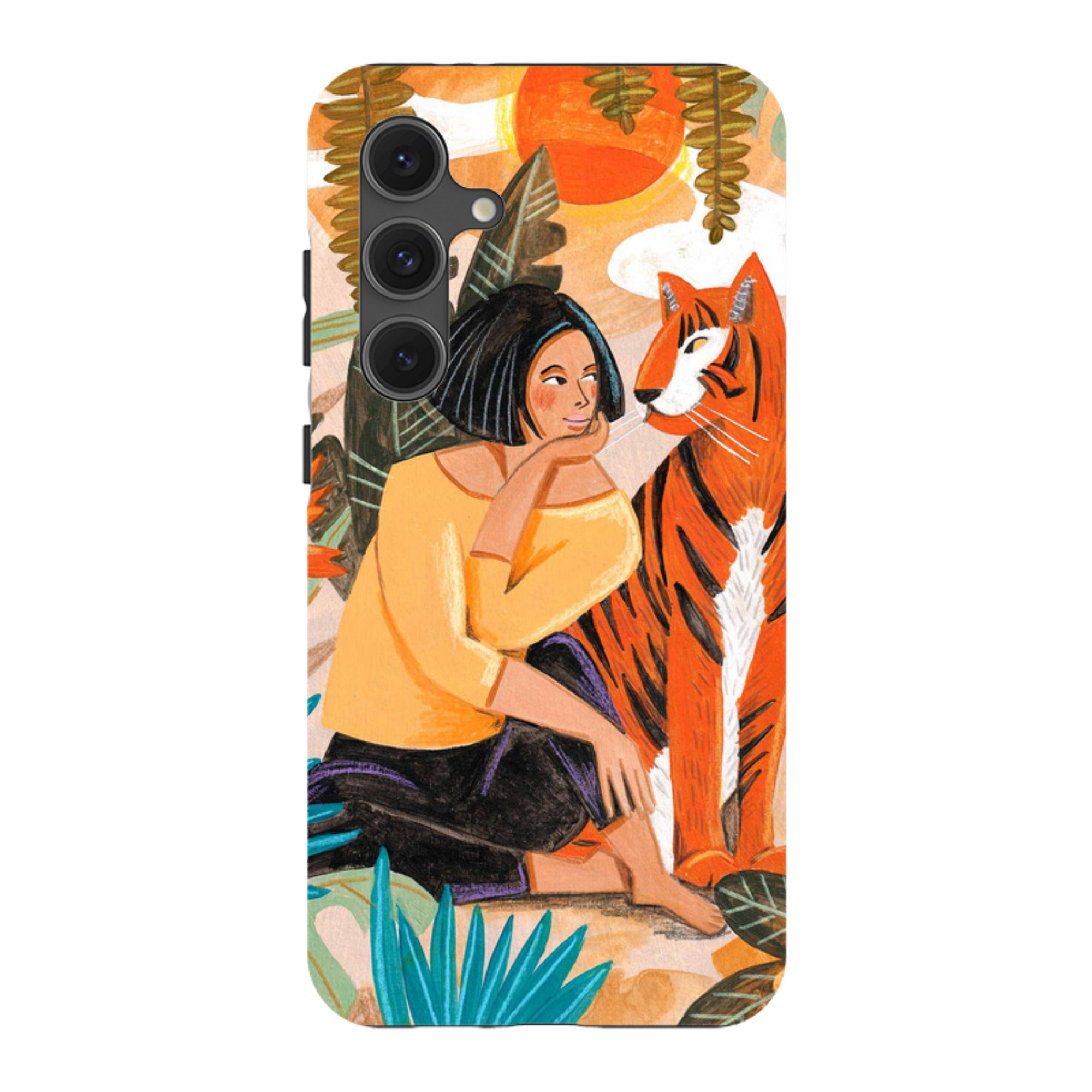 Samsung Tough Case - Hello Tiger By Caroline Bonne Muller