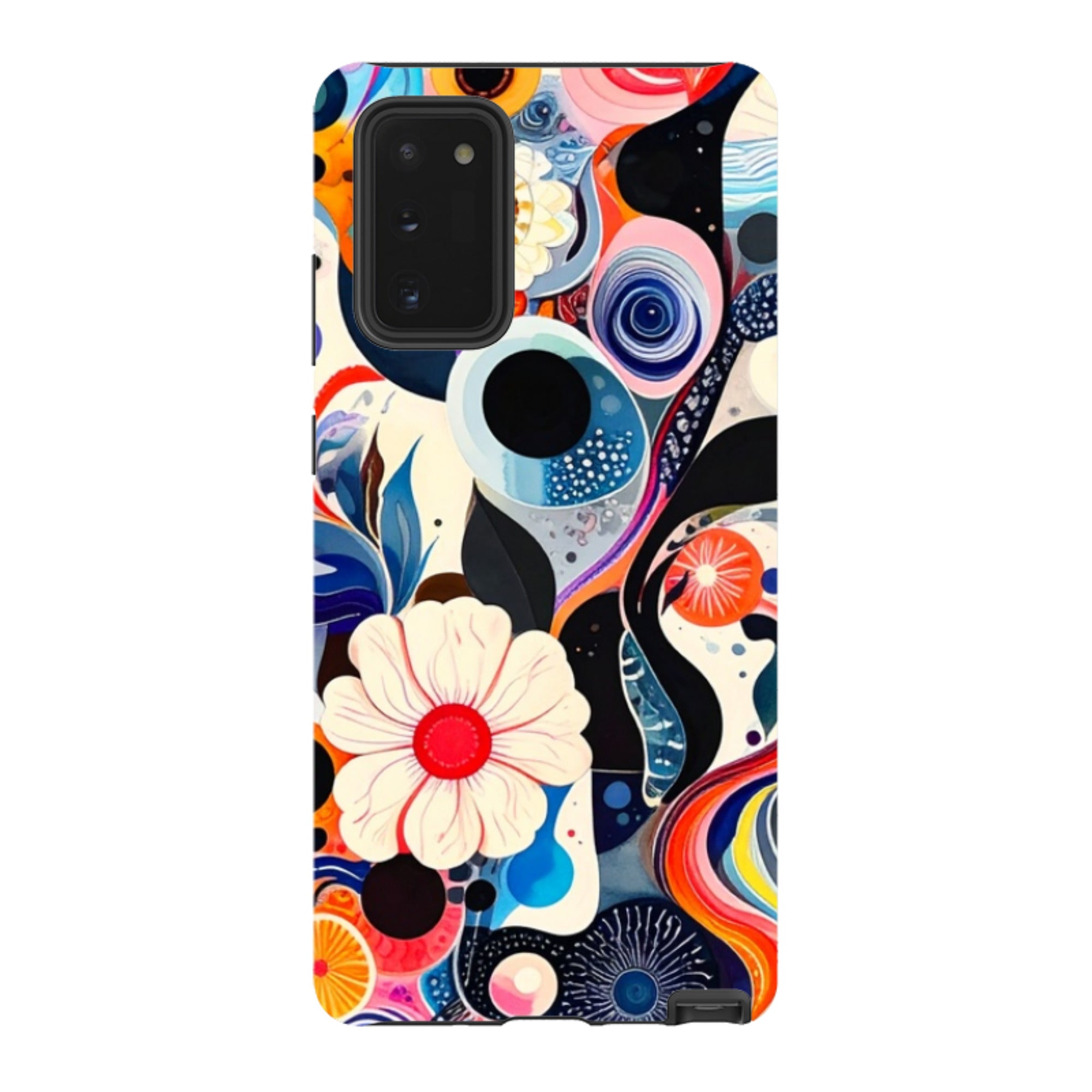 Samsung Tough Case - Floral Marble