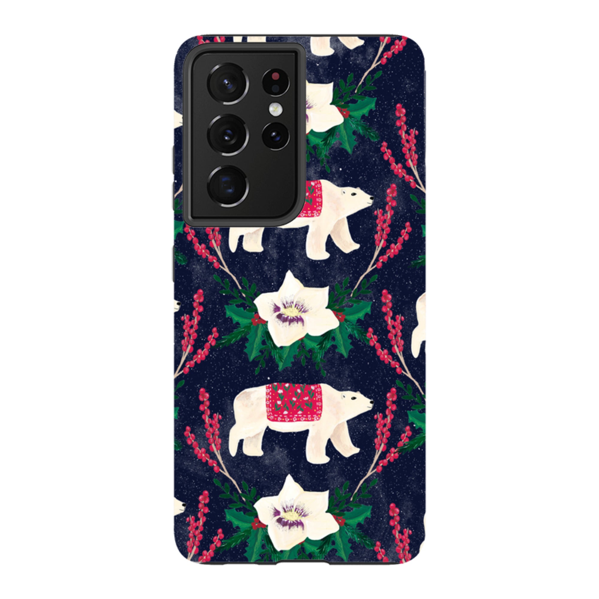 Samsung Tough Case - Midnight Polar Bears By Abby Jacobs