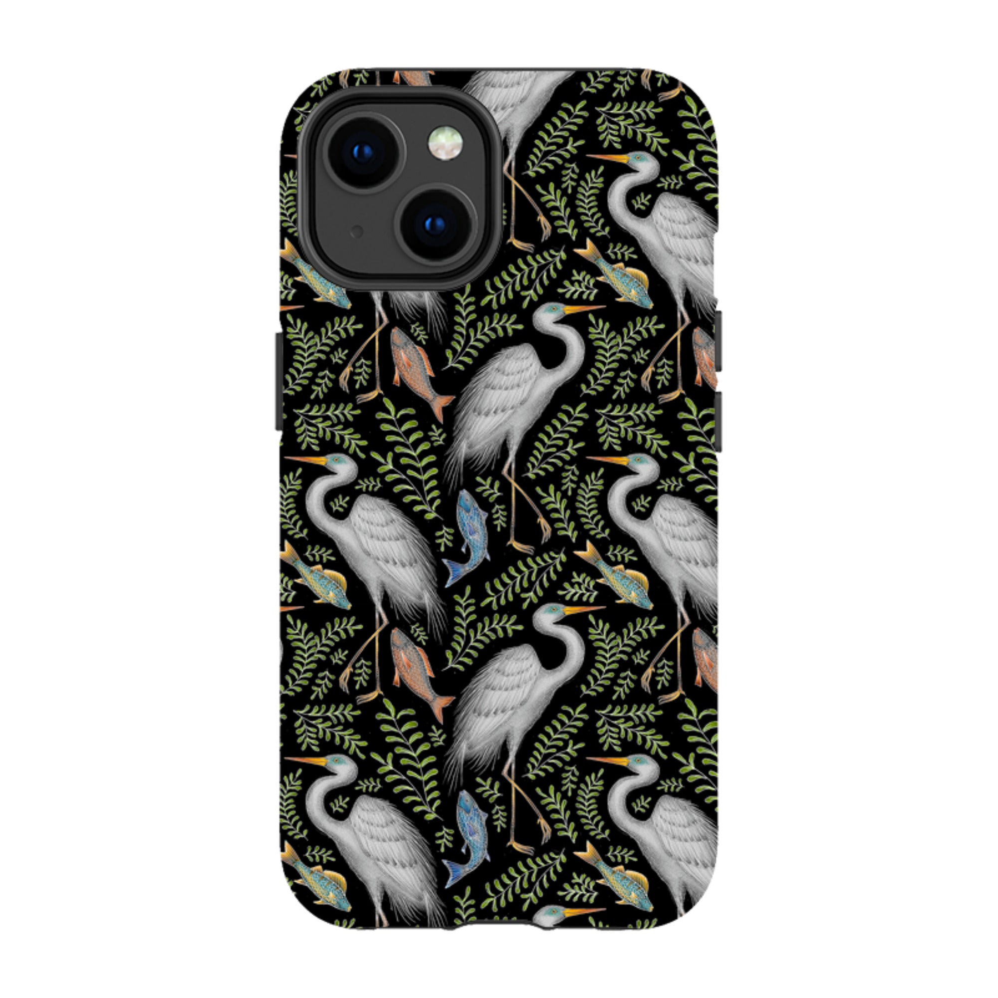 iPhone Tough Case - Egret Pattern By Catherine Rowe