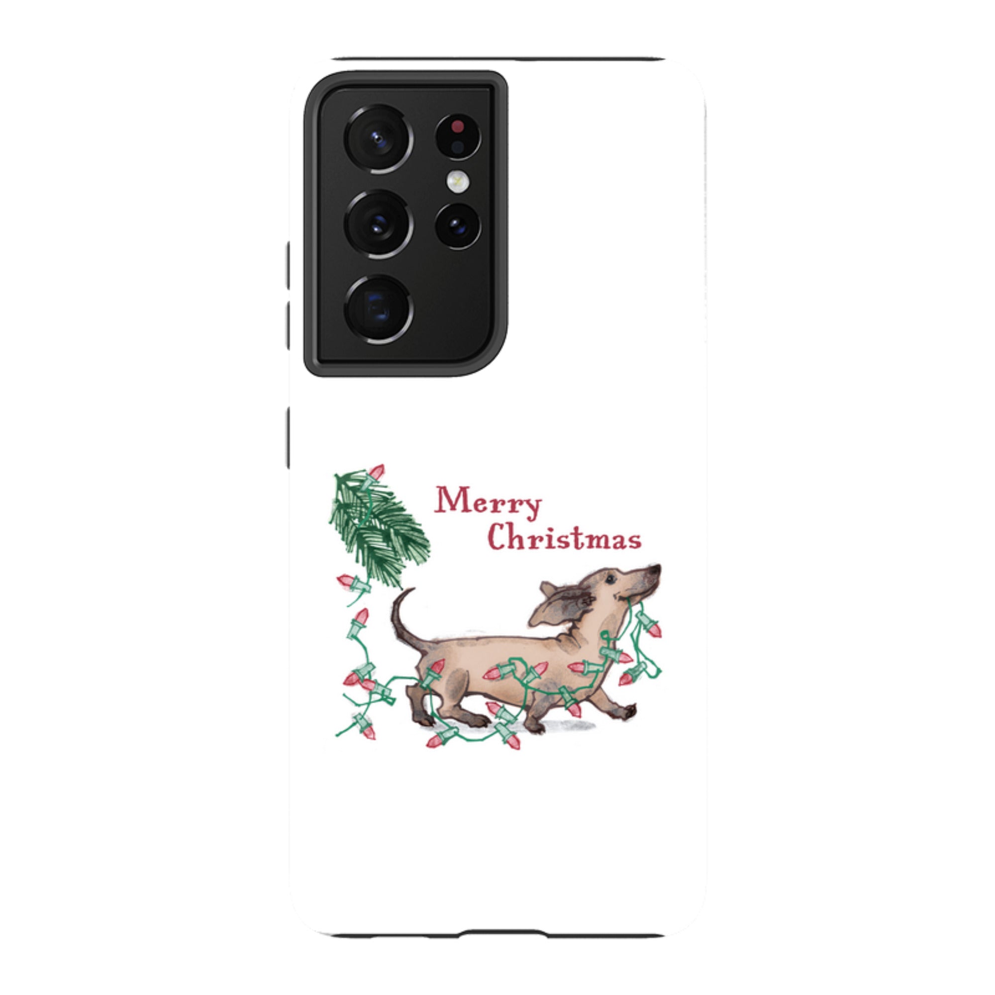 Samsung Tough Case - Christmas Dachshund By Liane Payne