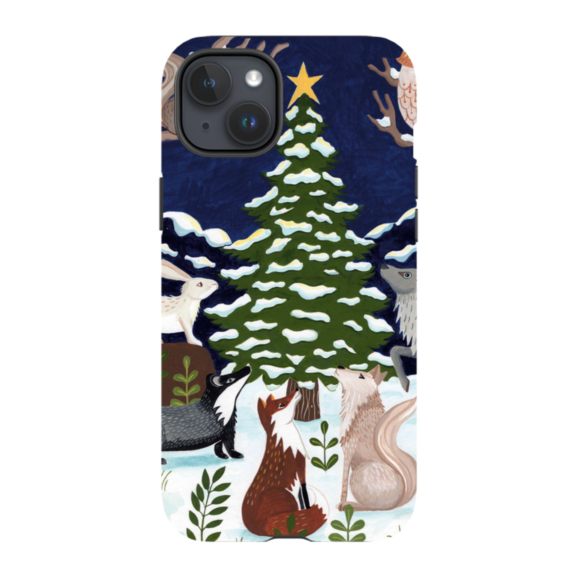 iPhone Tough Case - Christmas Tree By Bex Parkin