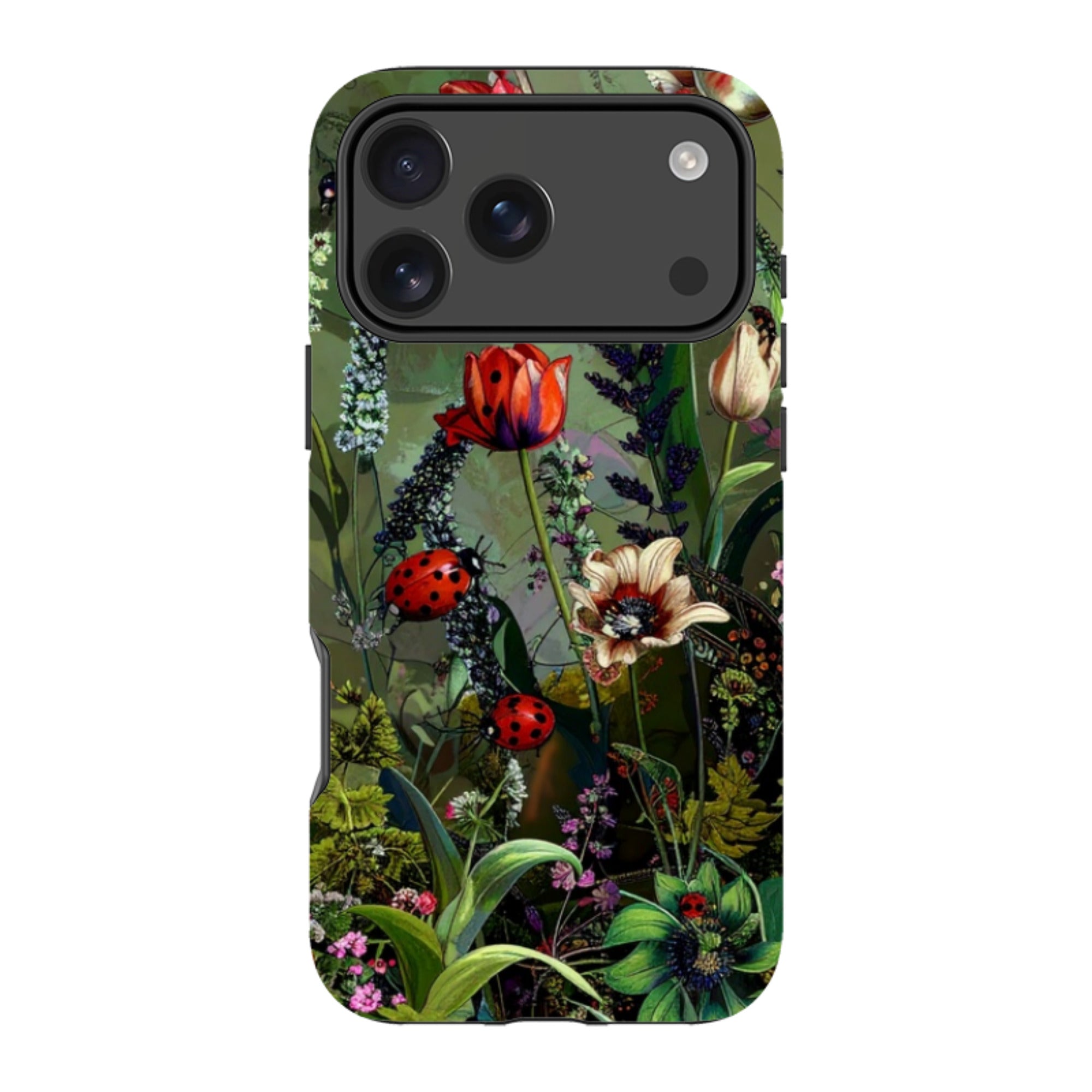 iPhone MagSafe Tough Case - Green Vyne Ladybirds