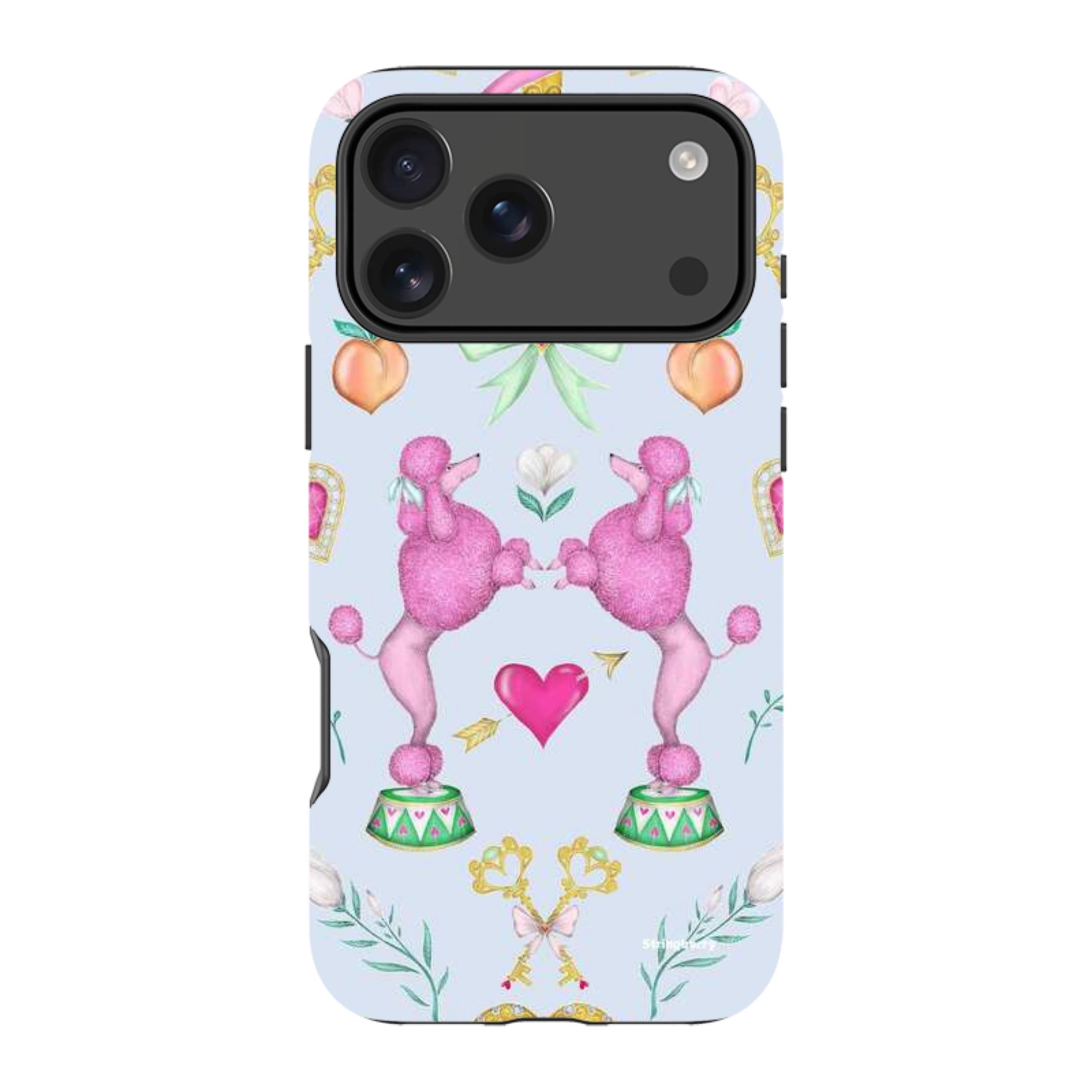 iPhone MagSafe Tough Case - Pink Poodle Parlour Powder By Catherine Rowe