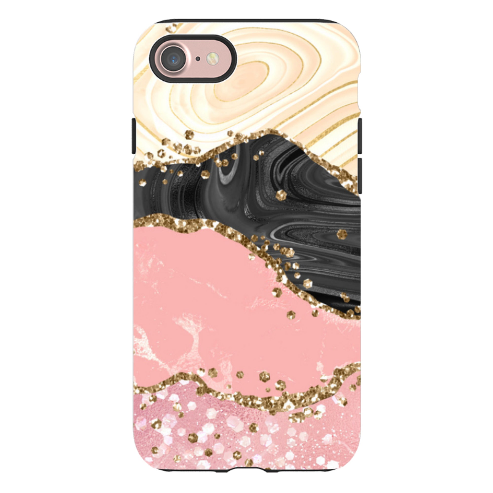 iPhone Tough Case - Blanco (case does not glitter)