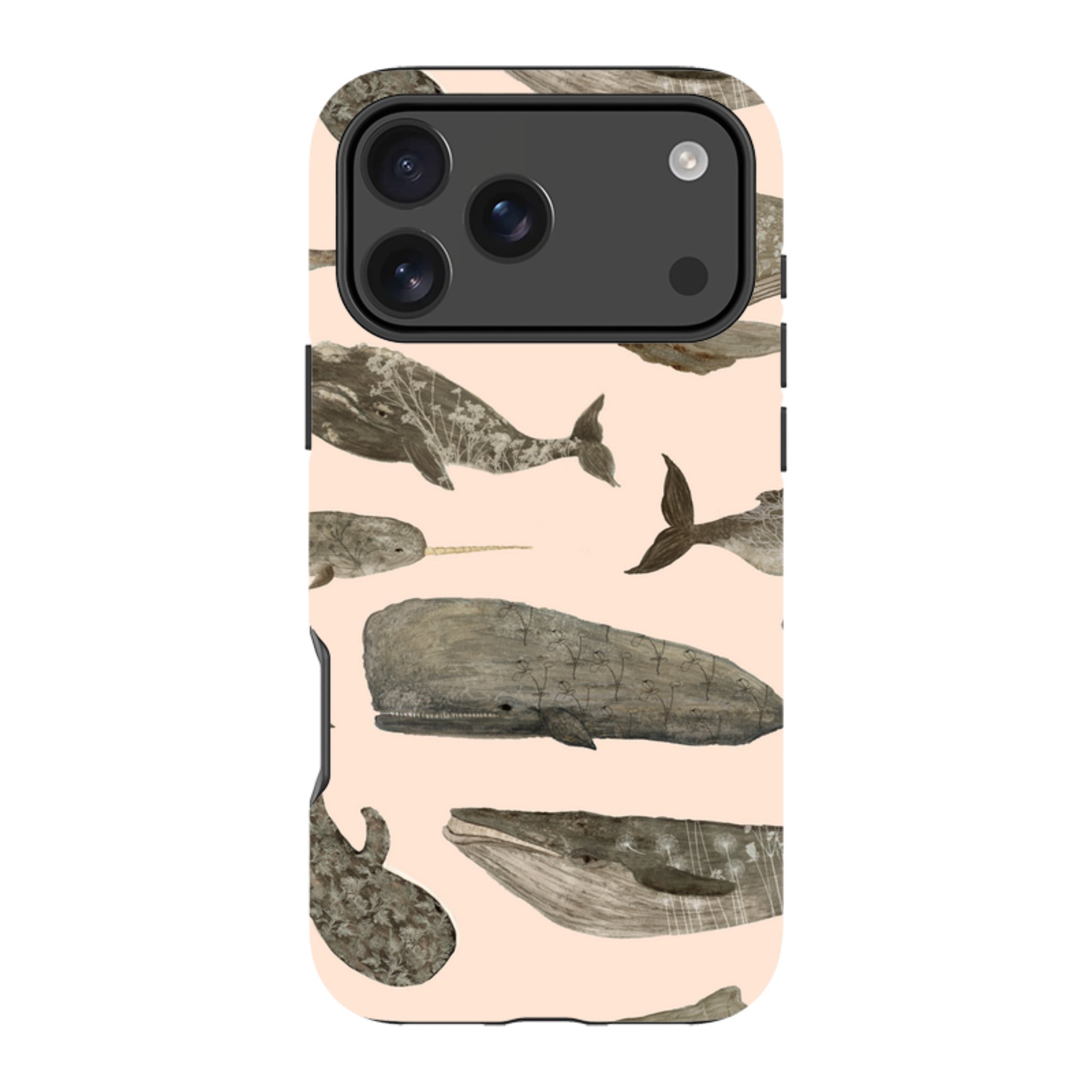 iPhone Tough Case - Wild Flower Whales II By Katherine Quinn