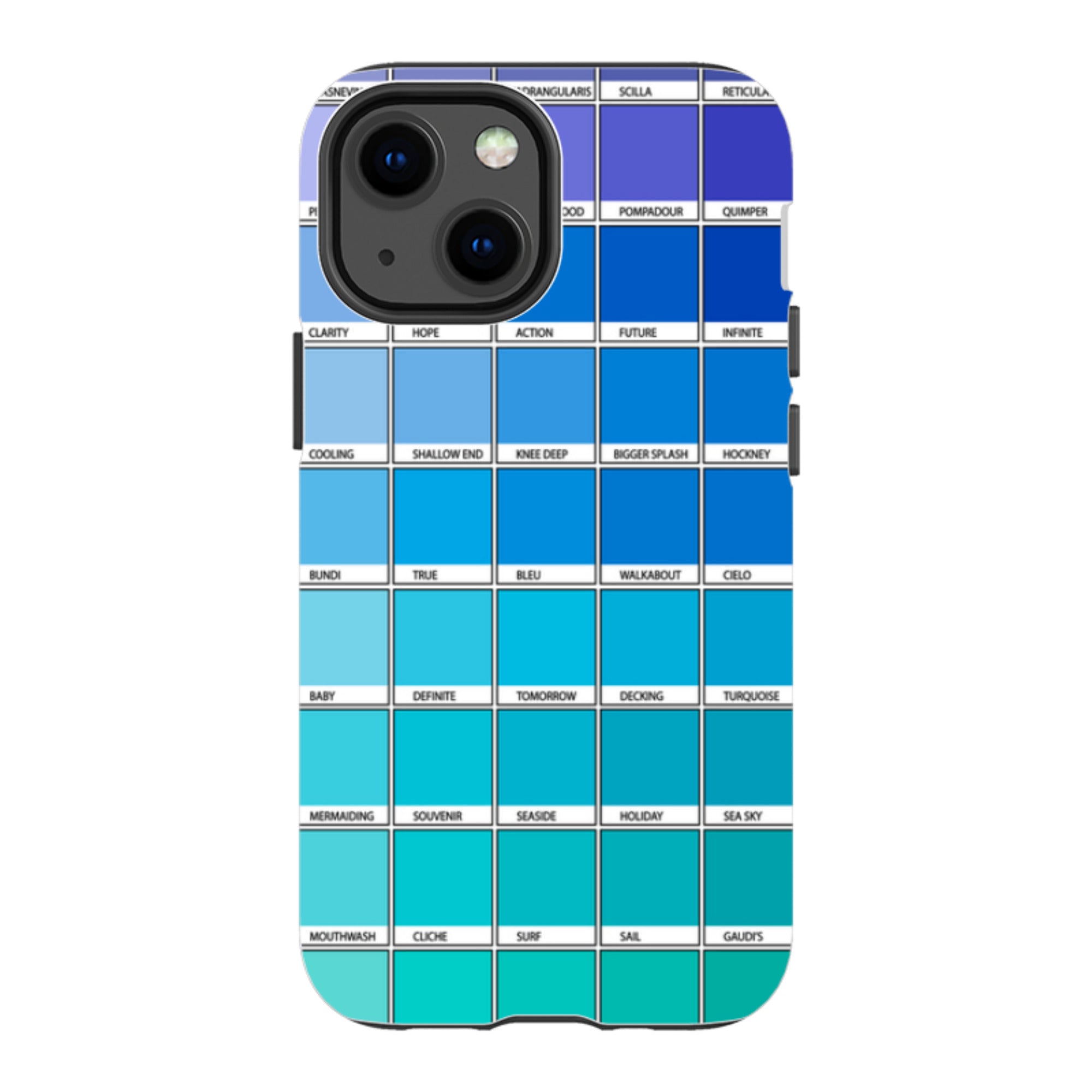 iPhone Tough Case - Blue Chromology By Kitty Joseph