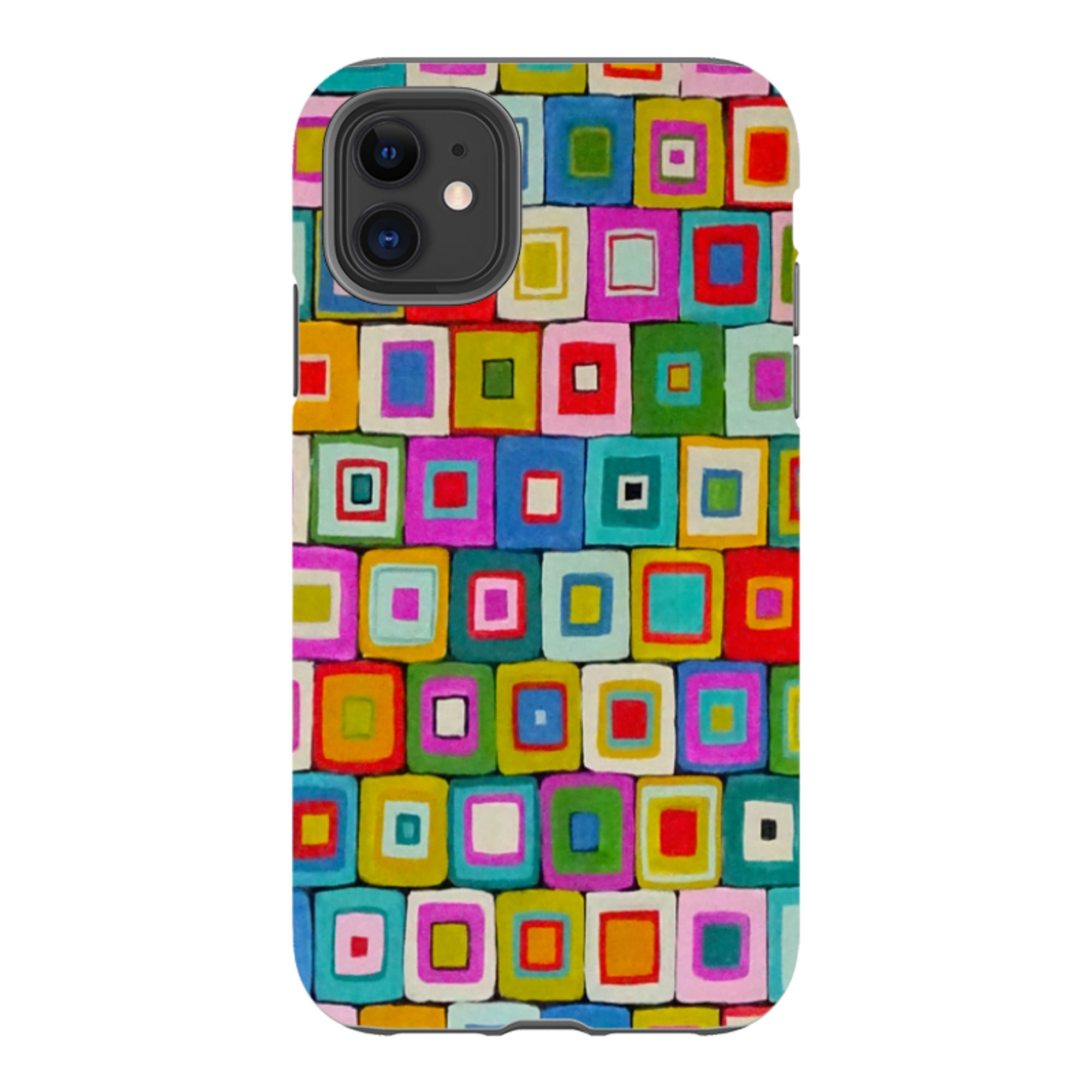 iPhone Tough Case - Atelier Blanket Squares Bright By Sarah Campbell