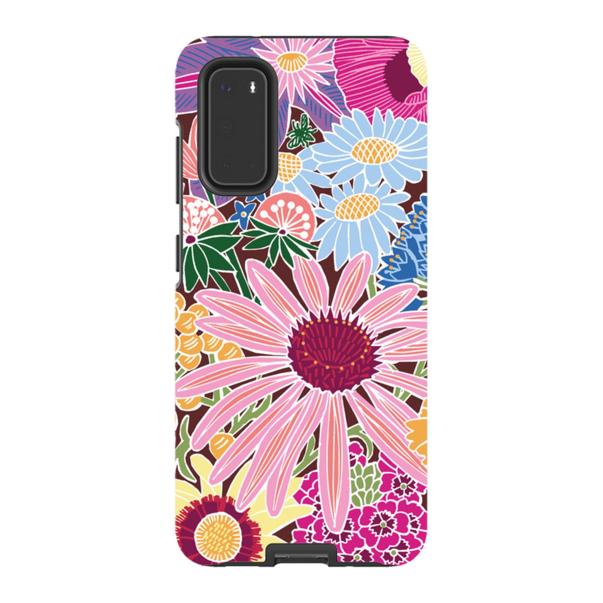 Samsung Tough Case - Jigsaw Floral 1 By kate Heiss