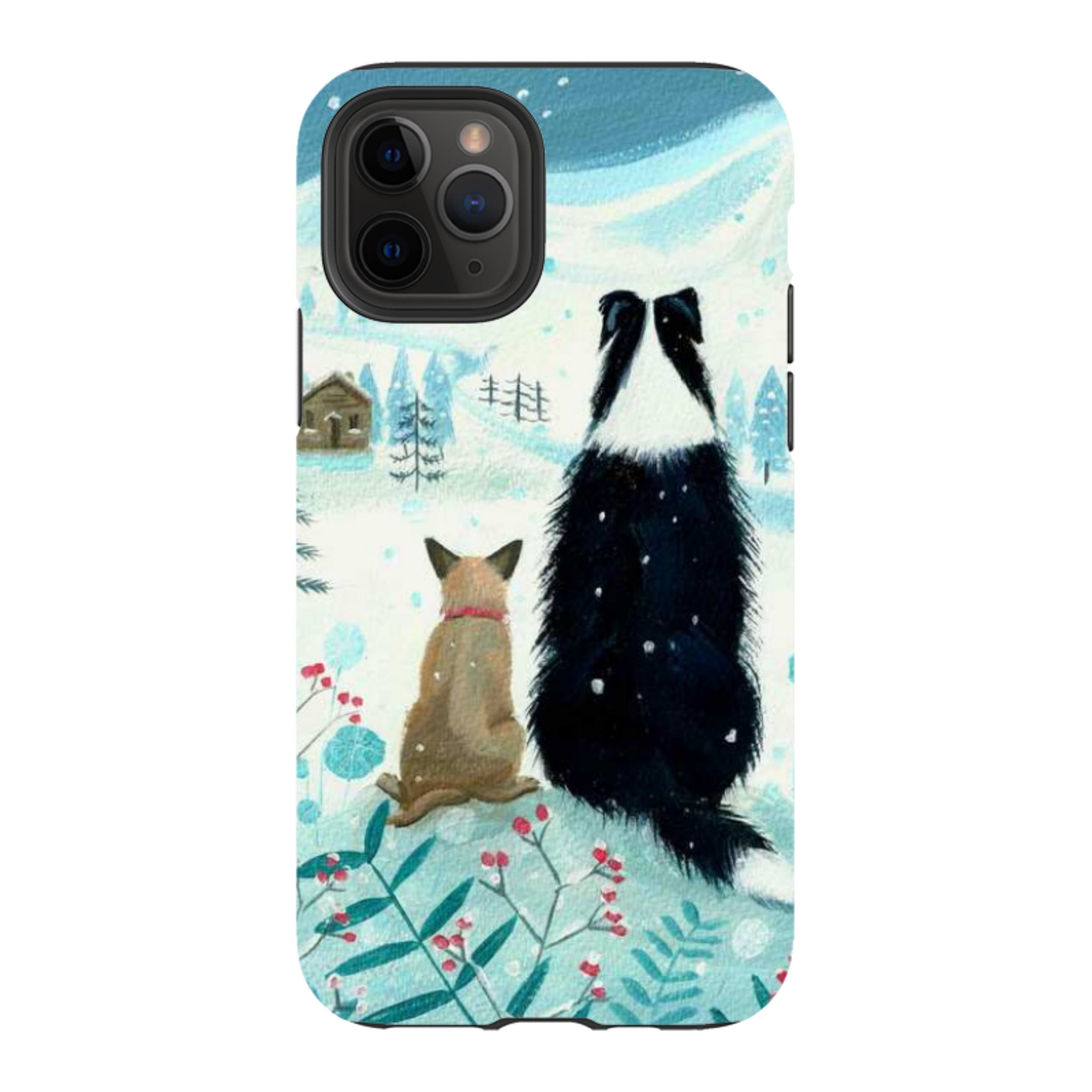 iPhone Tough Case - Dogs Xmas By Mary Stubberfield