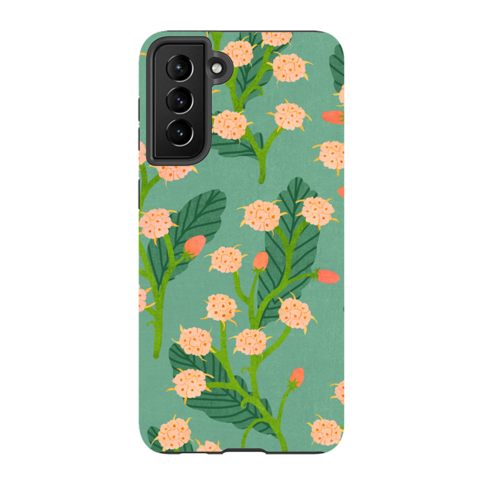 Samsung Tough Case - Summer Seeds Teal By Katherine Quinn