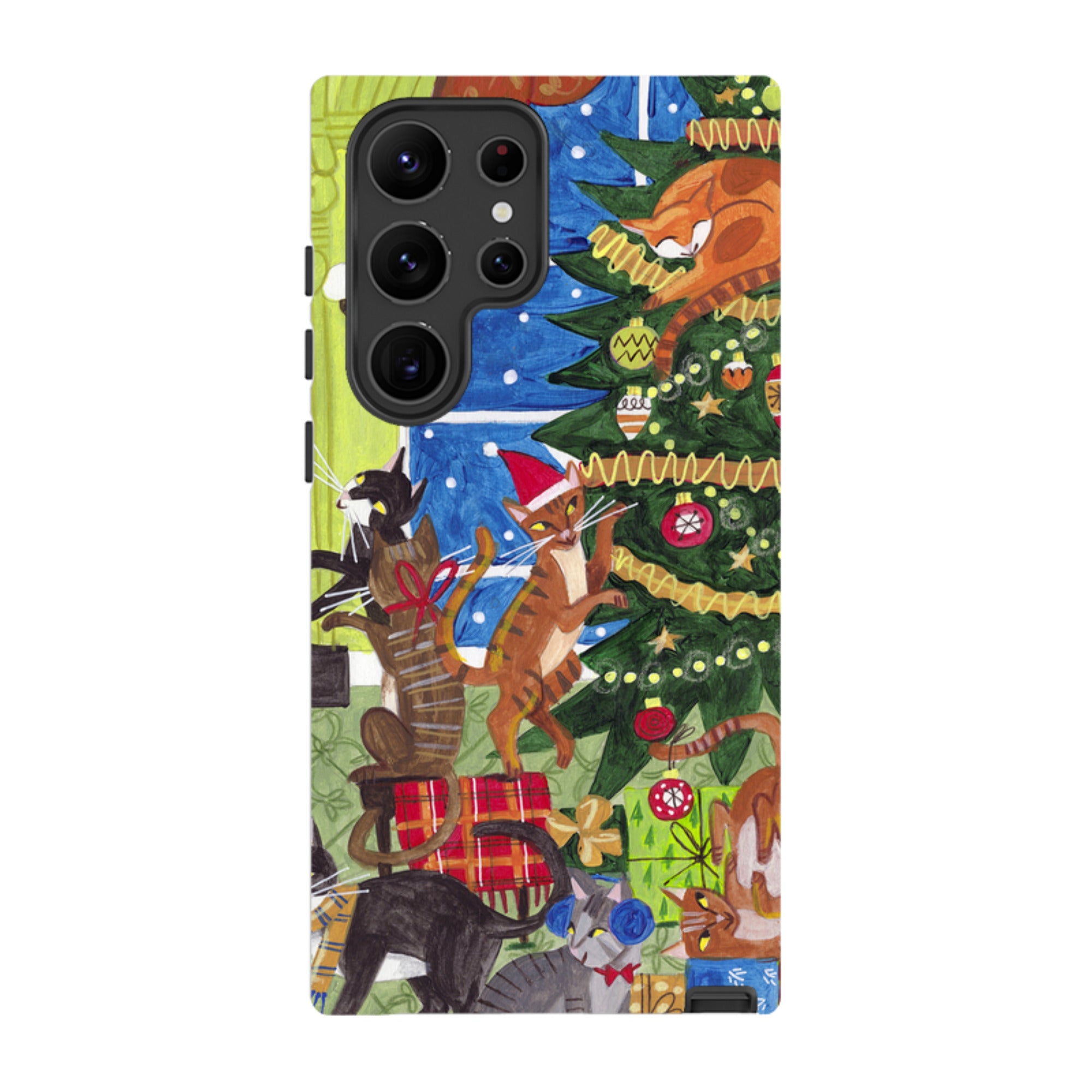 Samsung Tough Case - Christmas cats By Caroline Bonne Muller