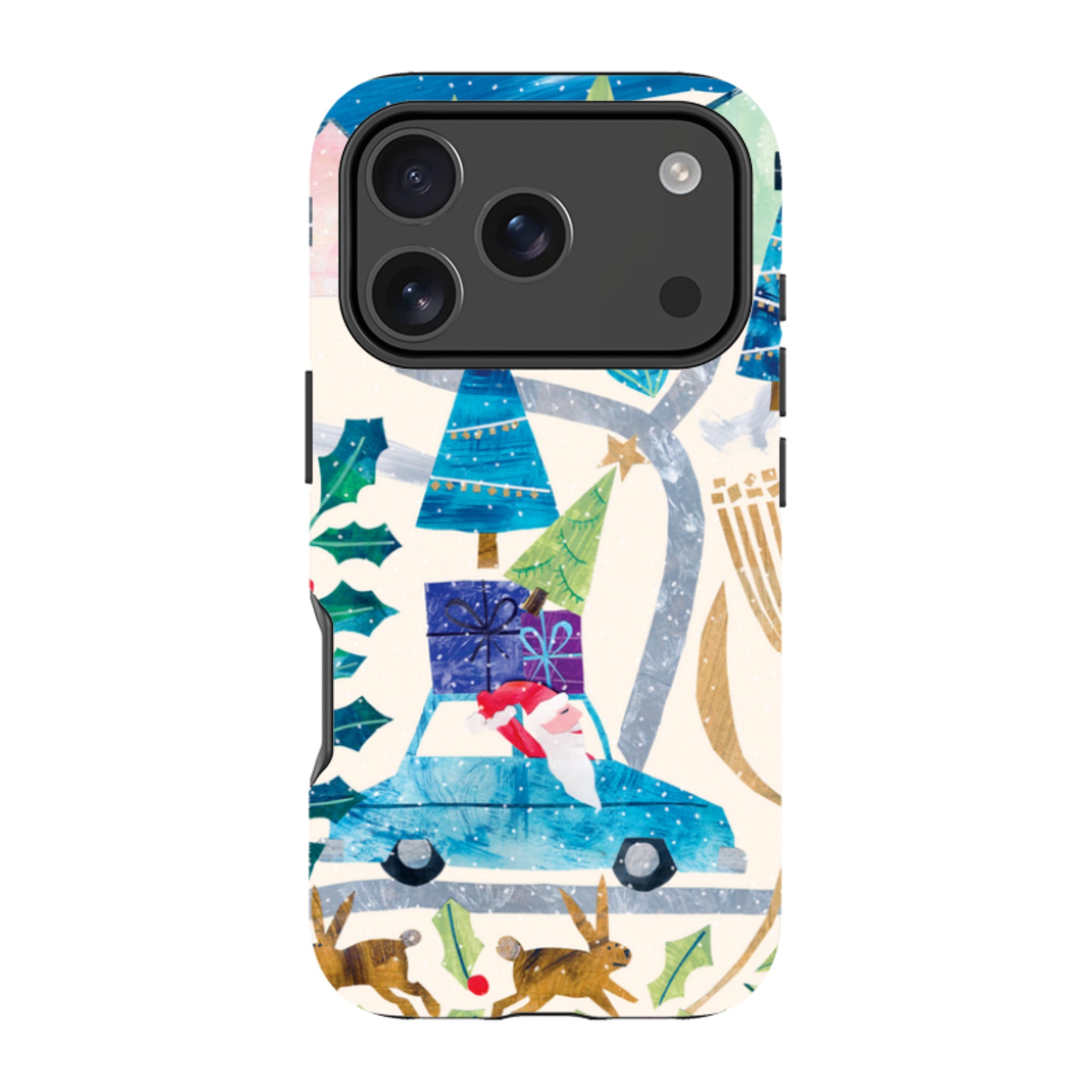 iPhone Tough Case - Santa Driving Home By Tracey English