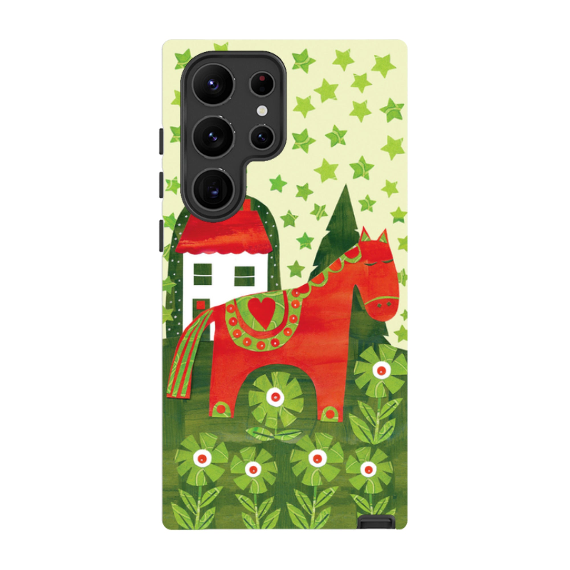 Samsung Tough Case - Red Dala Horse By Tracey English