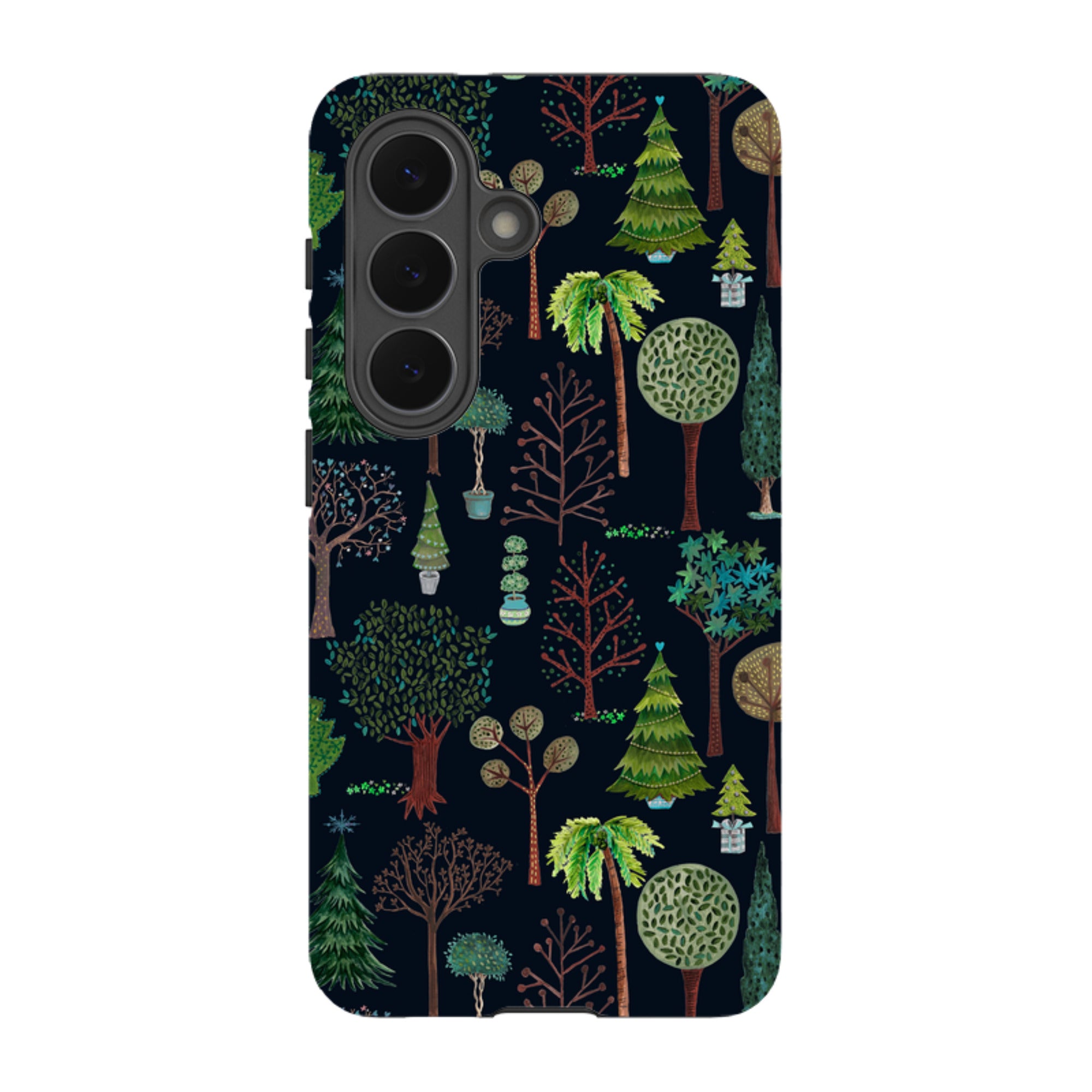 Samsung Tough Case - Xmas Trees Dark By Caroline Bonne Muller