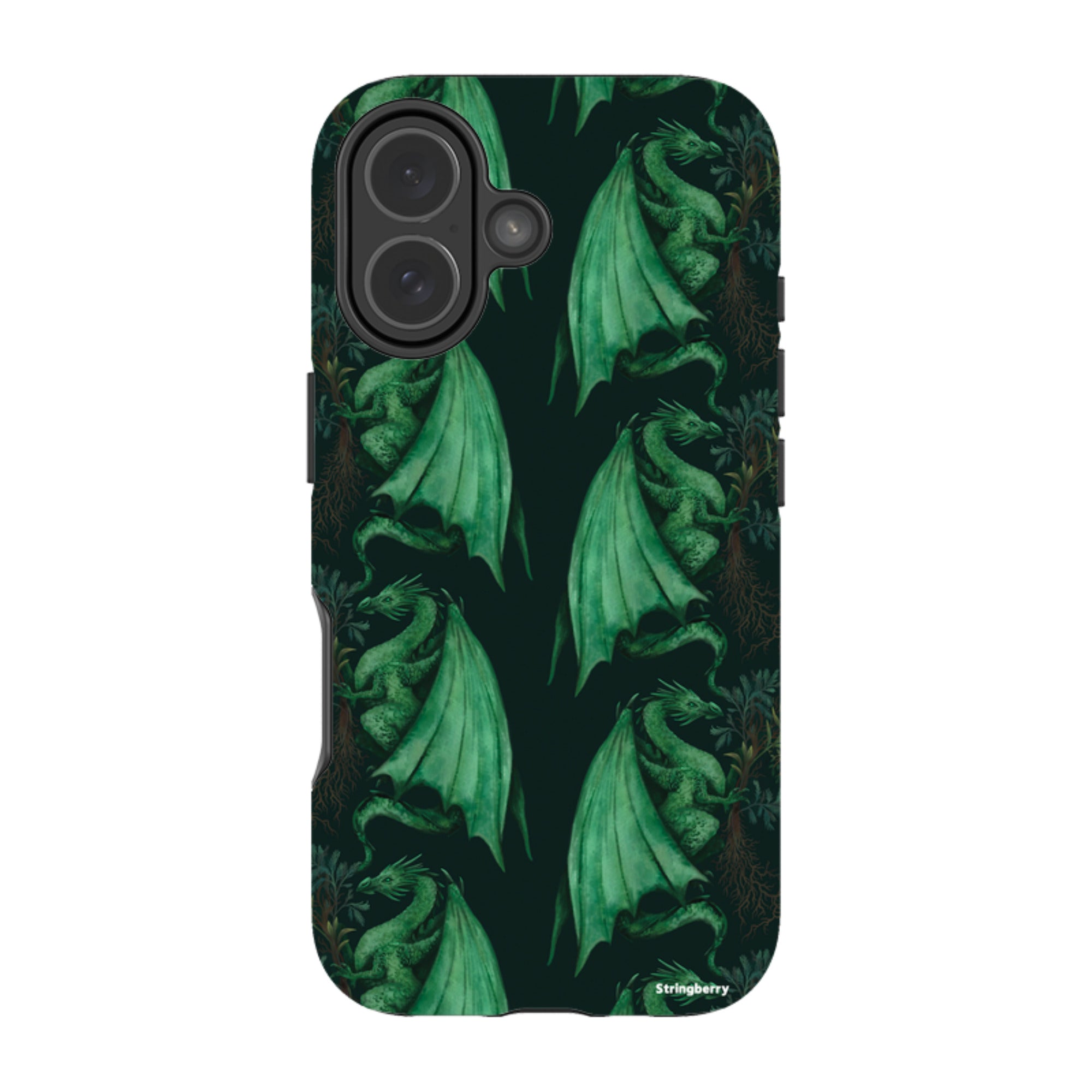 iPhone Tough Case - Arbor Dragon Pattern By Anna Stead