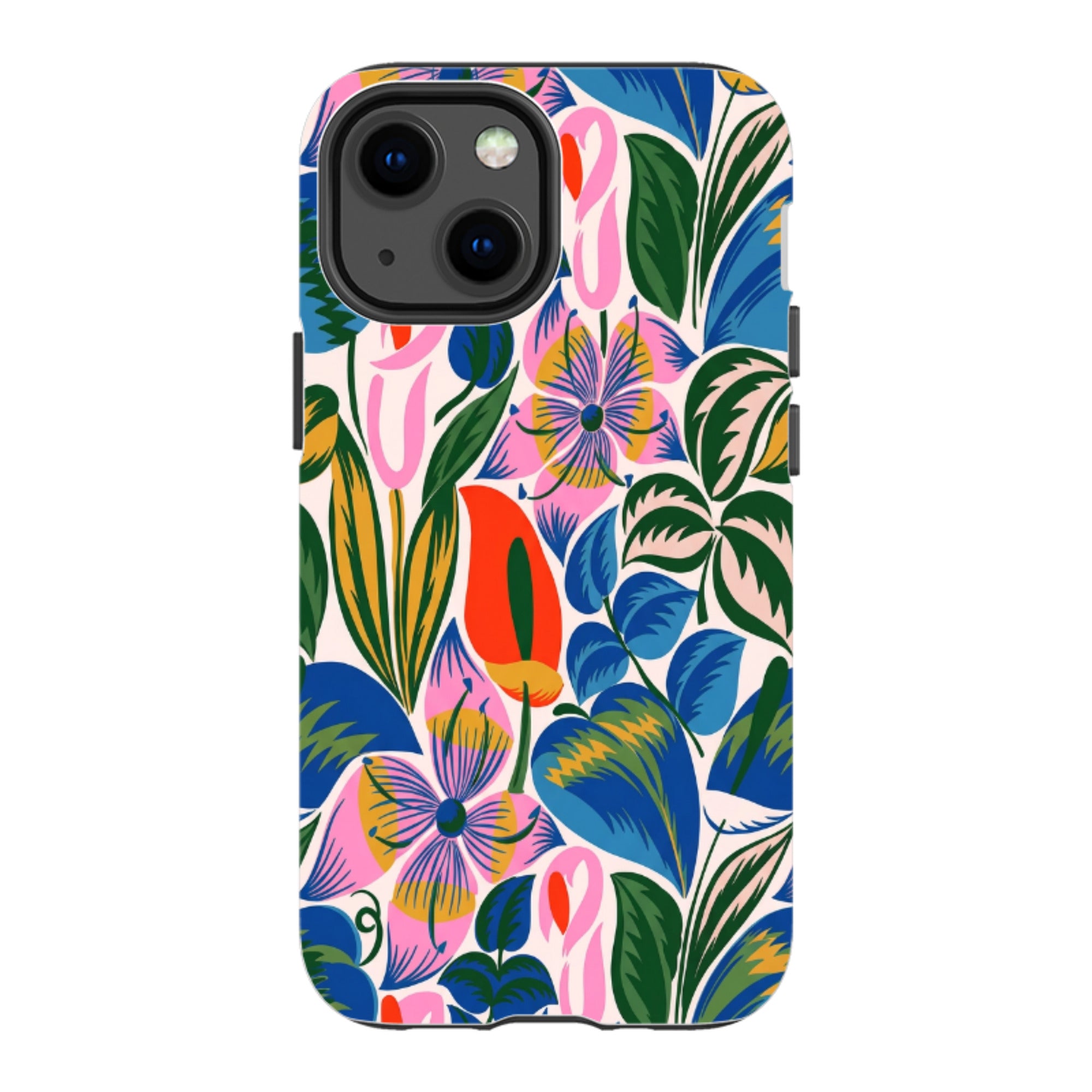 iPhone Tough Case - Retro Tropical Floral